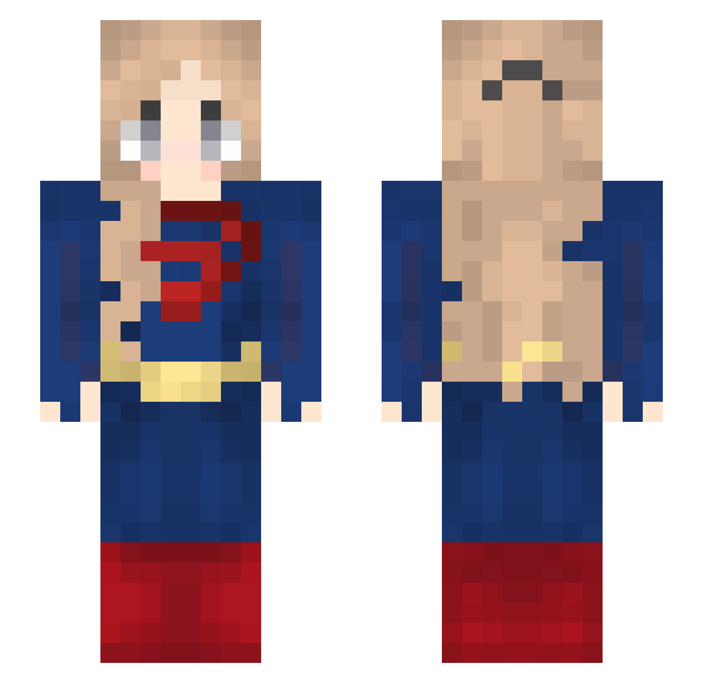 _eitaK Minecraft skin, front and back view