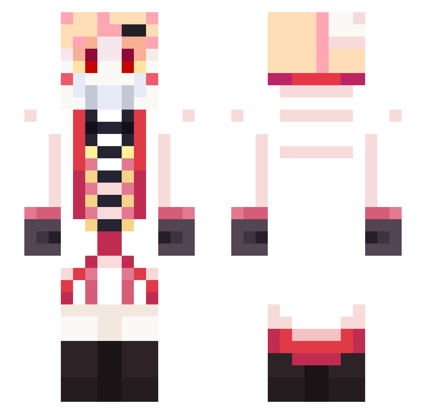 giuliamarie Minecraft skin, front and back view