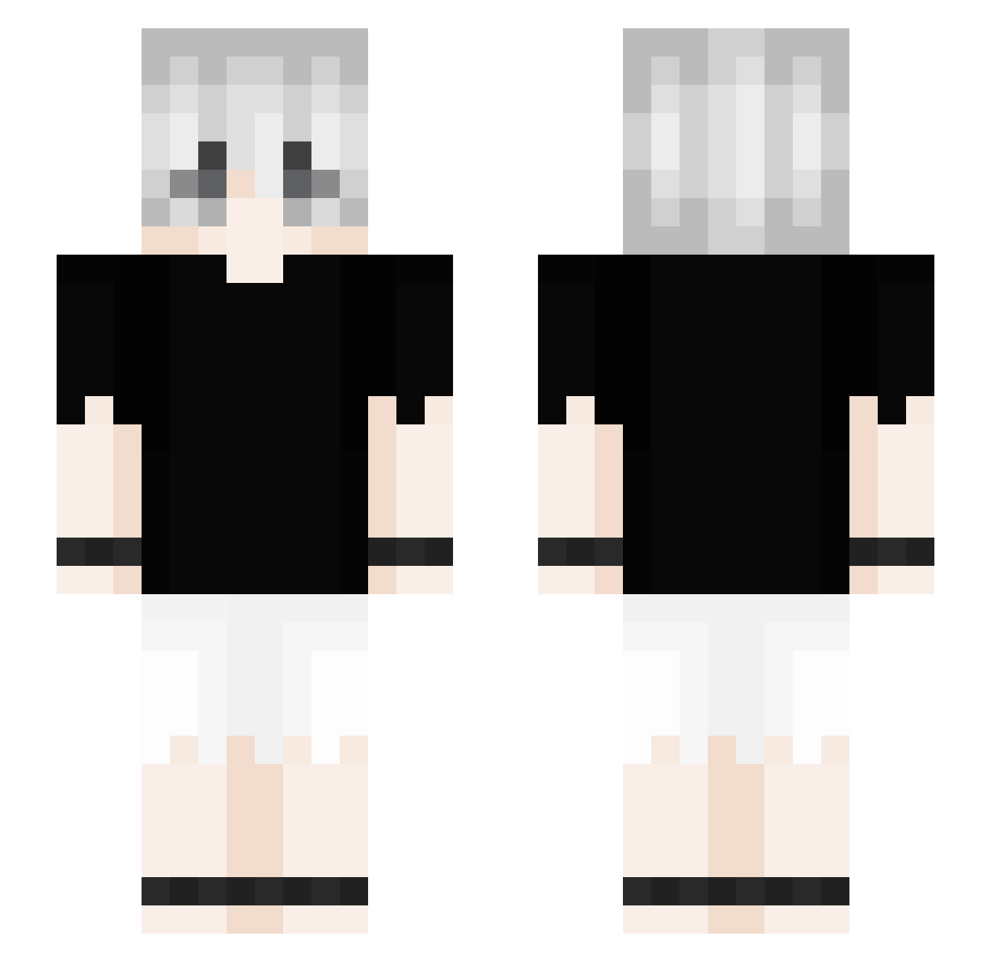 clonascrip Minecraft skin, front and back view