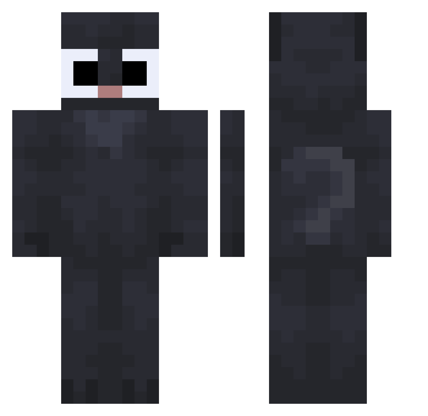 swaglord150 Minecraft skin, front and back view
