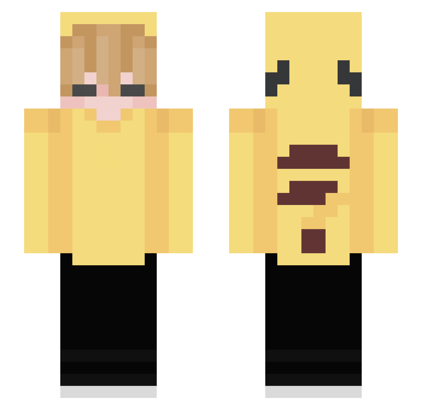 Klimczuk420 Minecraft skin, front and back view