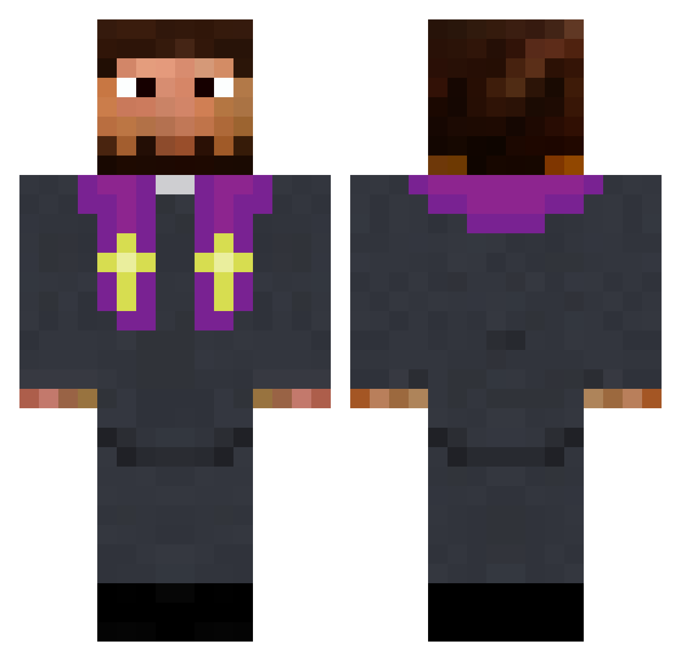 phrogs04 Minecraft skin, front and back view