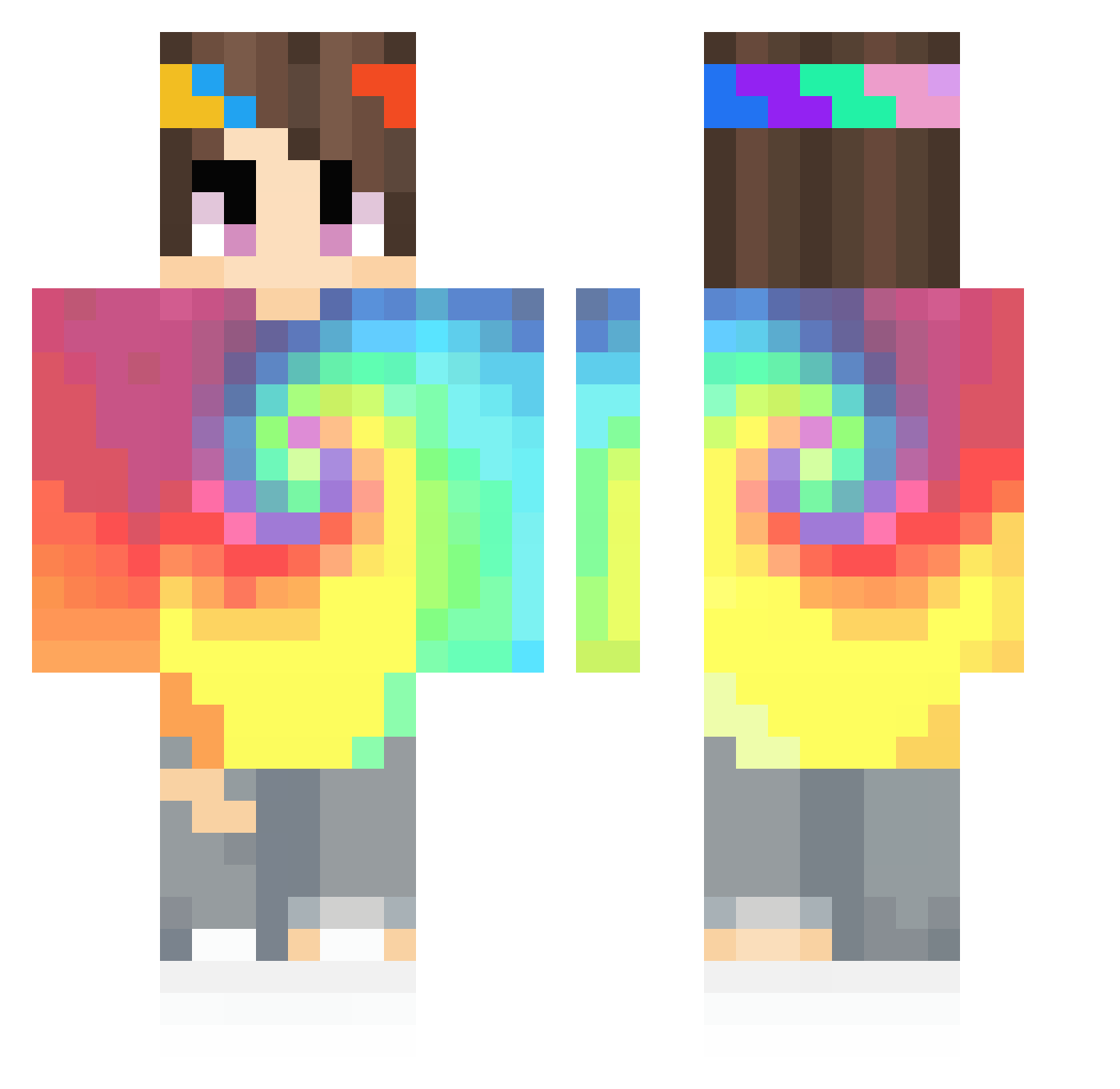 TheMurdingMaster Minecraft skin, front and back view