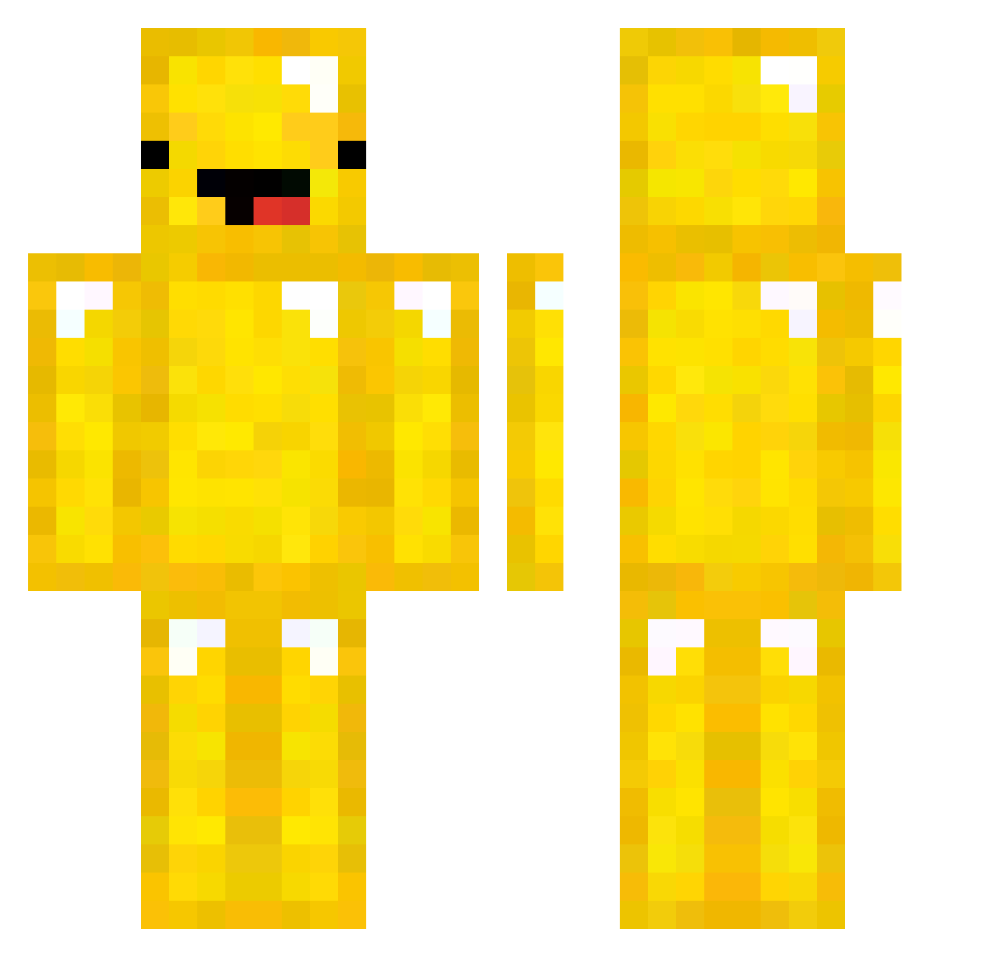 Jonas1024 Minecraft skin, front and back view