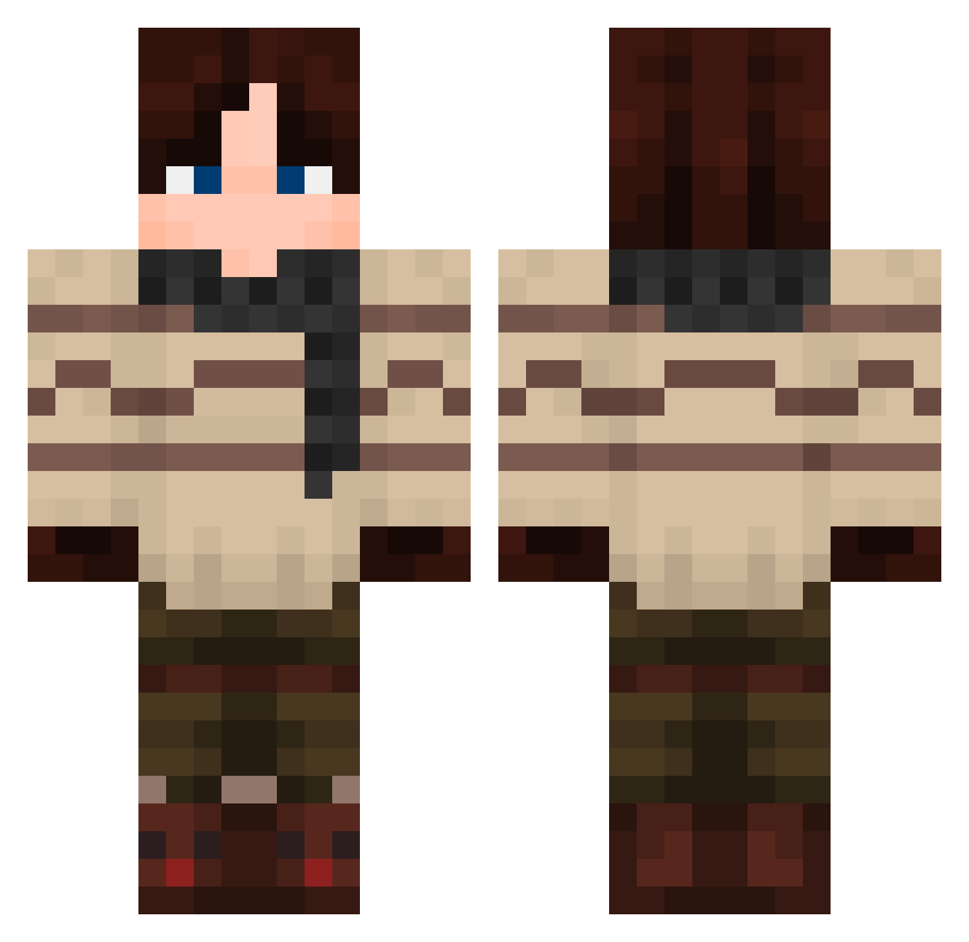 _Zondas_ Minecraft skin, front and back view
