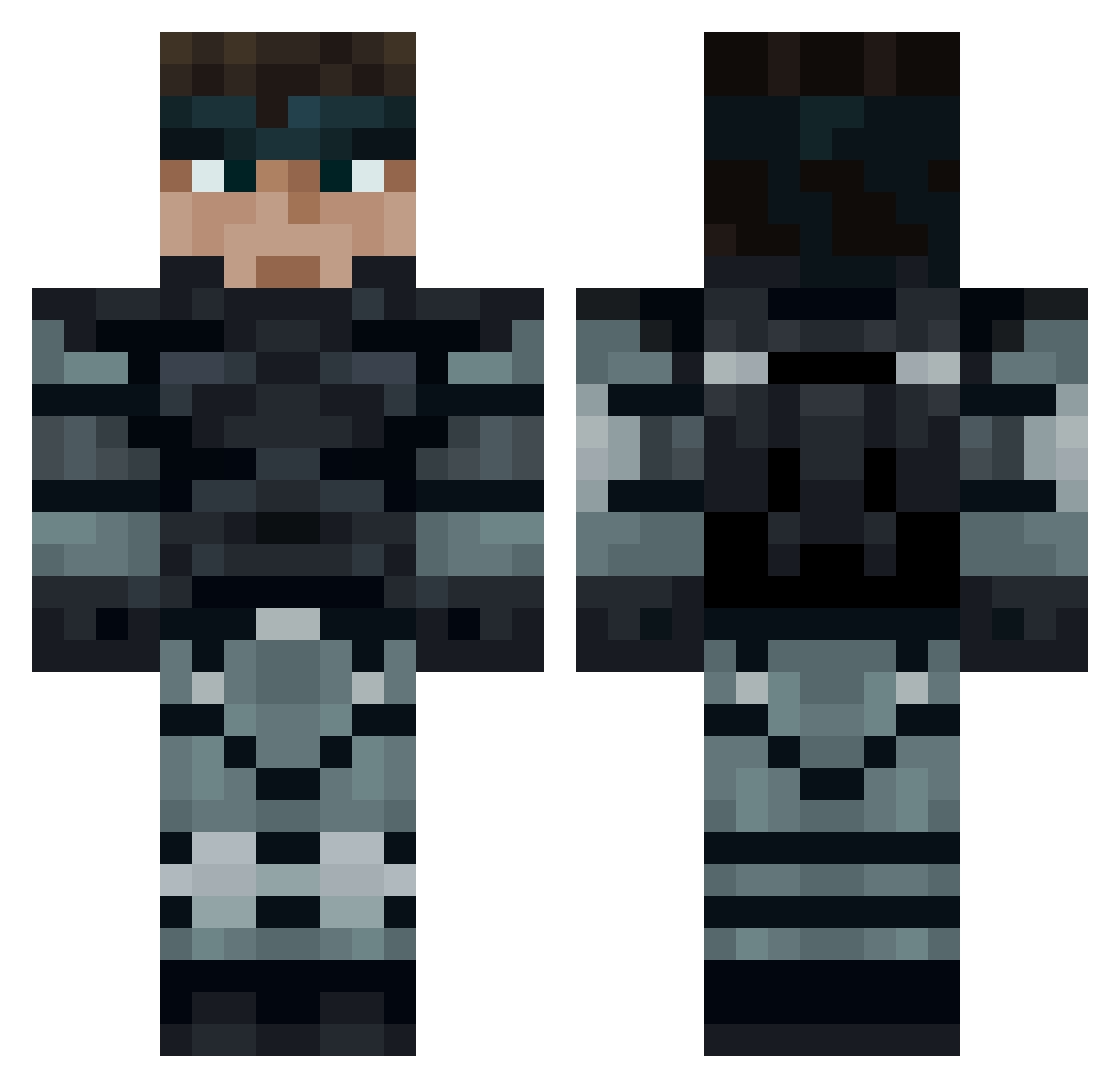 astarryeyedfreak Minecraft skin, front and back view