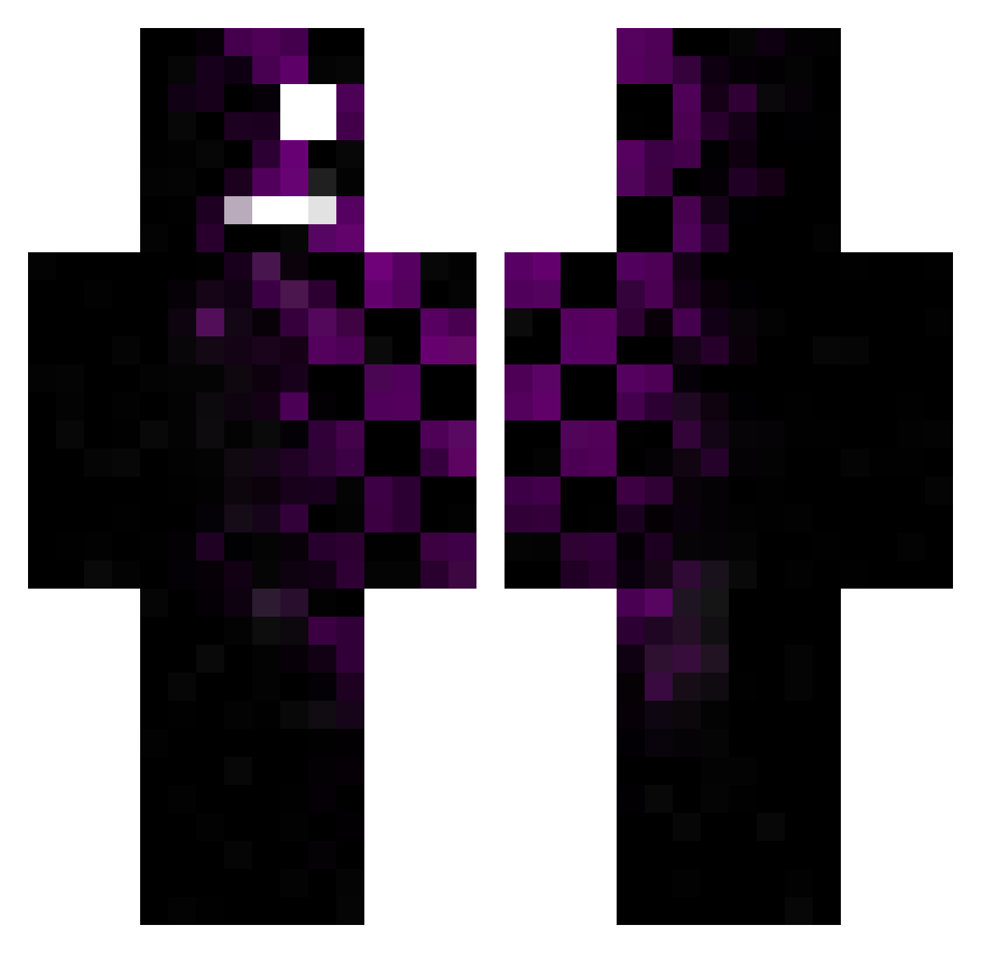 VodkaEnte Minecraft skin, front and back view