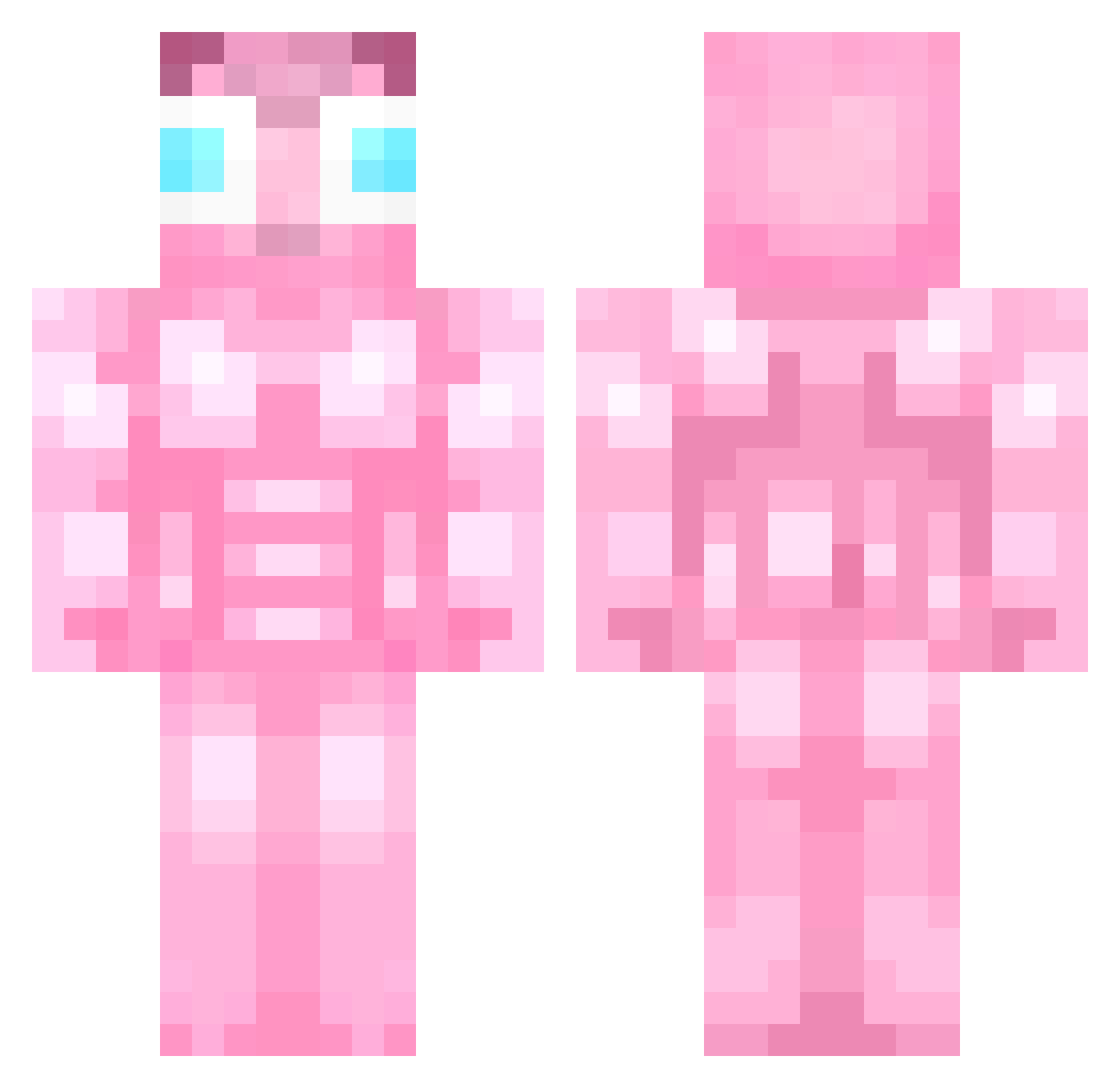 Validninja Minecraft skin, front and back view