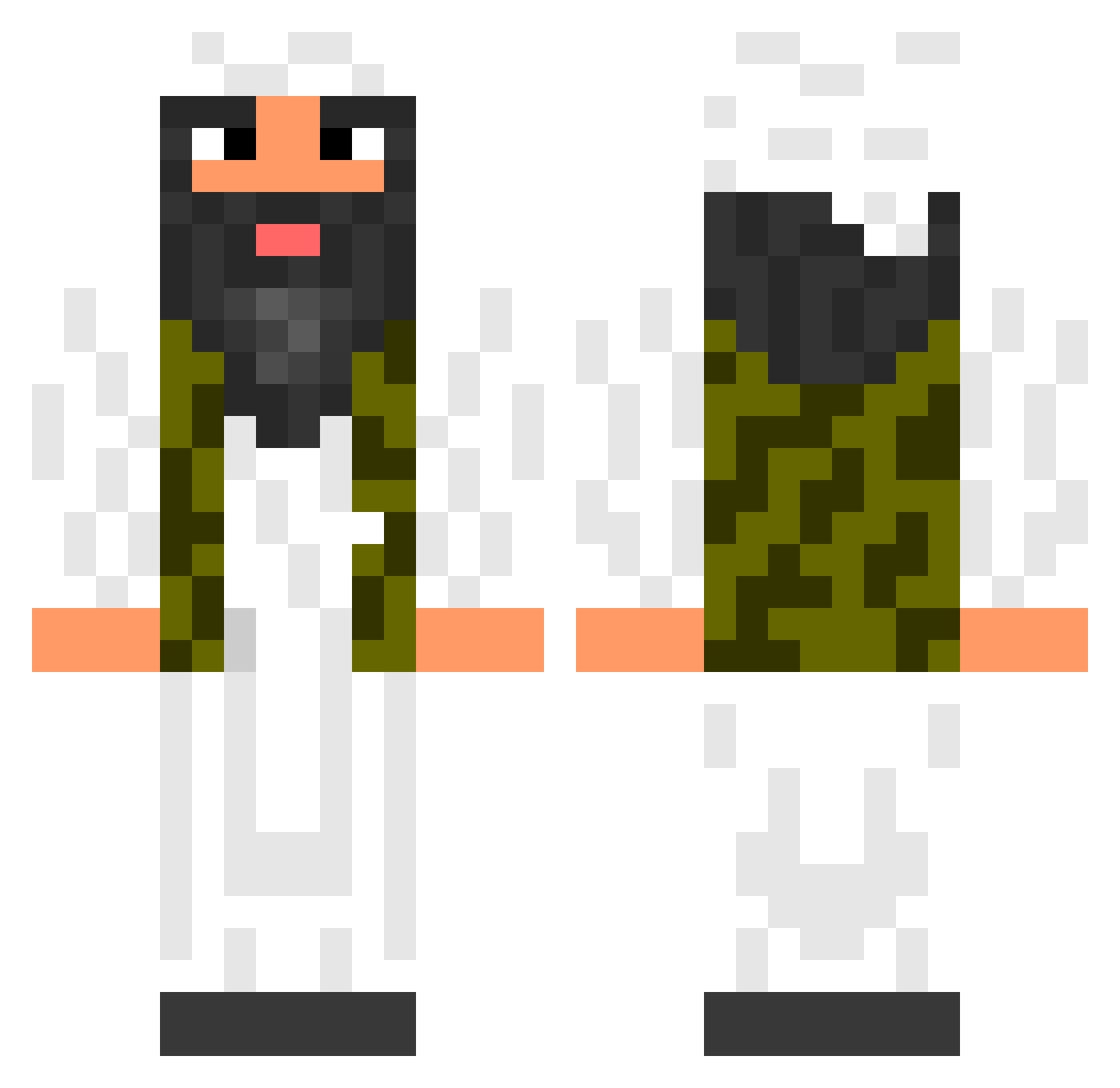 MF_boss14 Minecraft skin, front and back view