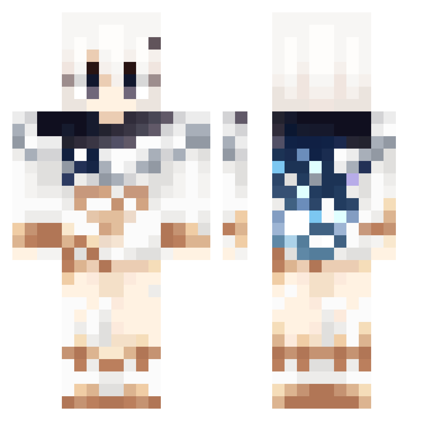 emmycyc Minecraft skin, front and back view