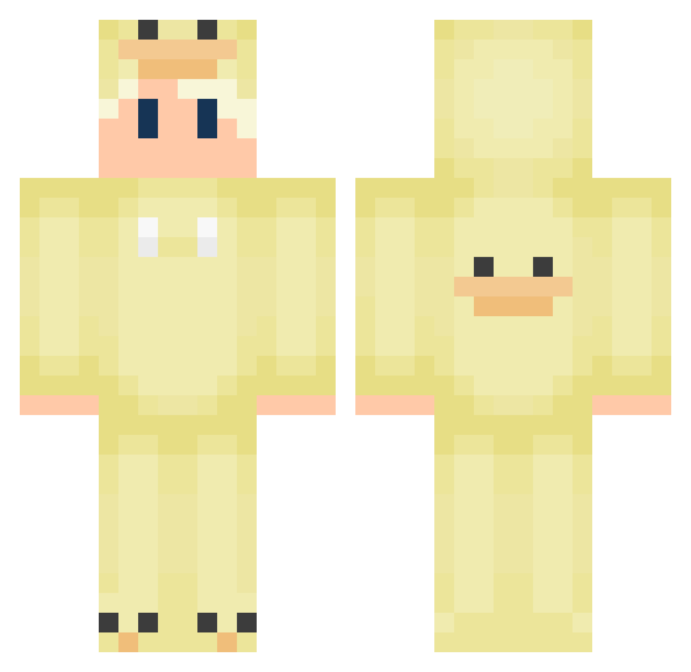 soopyy Minecraft skin, front and back view