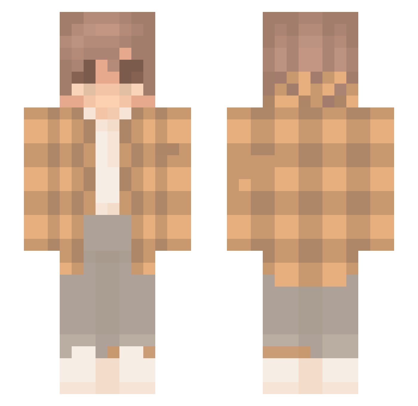 _V0IDMC_ Minecraft skin, front and back view