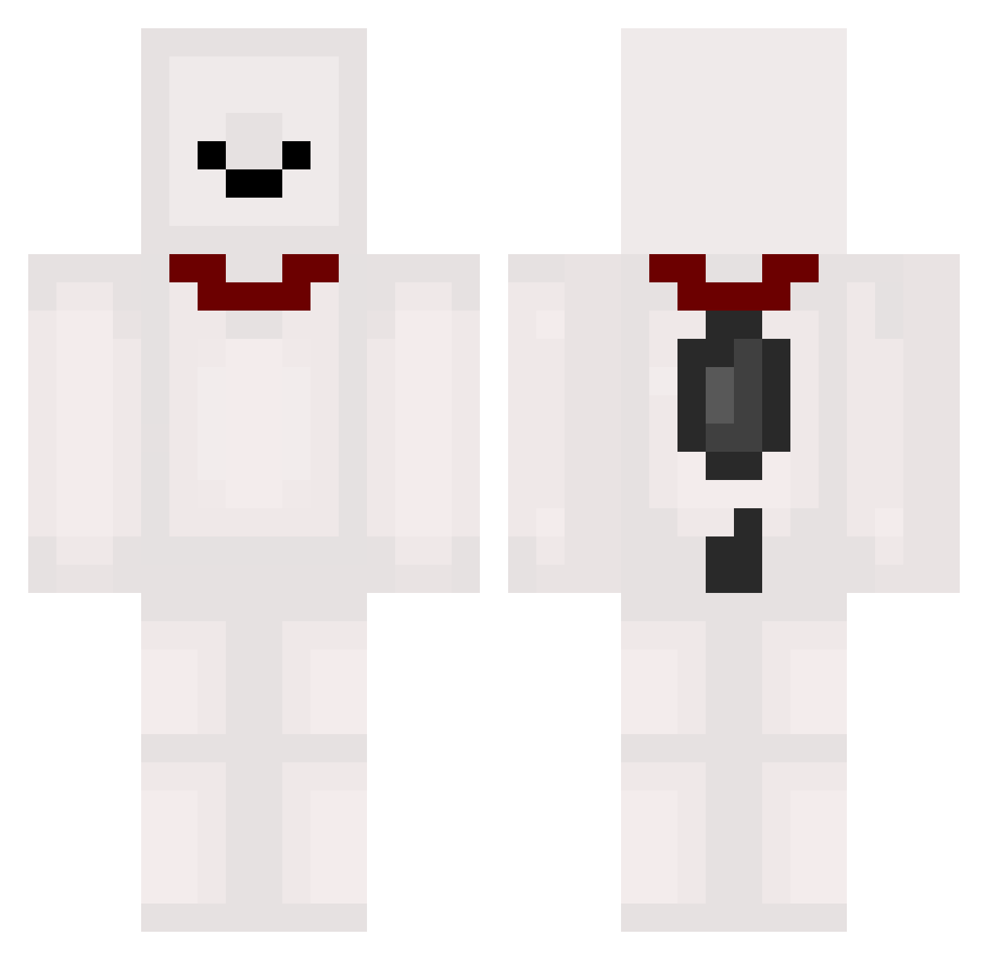 cCHANOMm Minecraft skin, front and back view