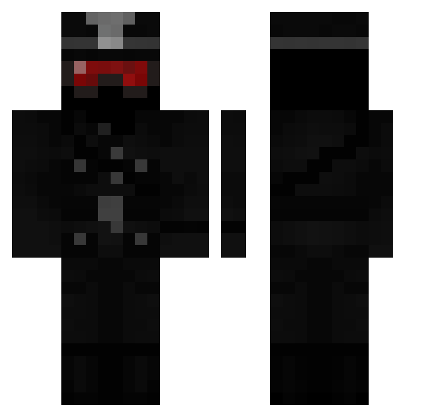 Matrom69 Minecraft skin, front and back view