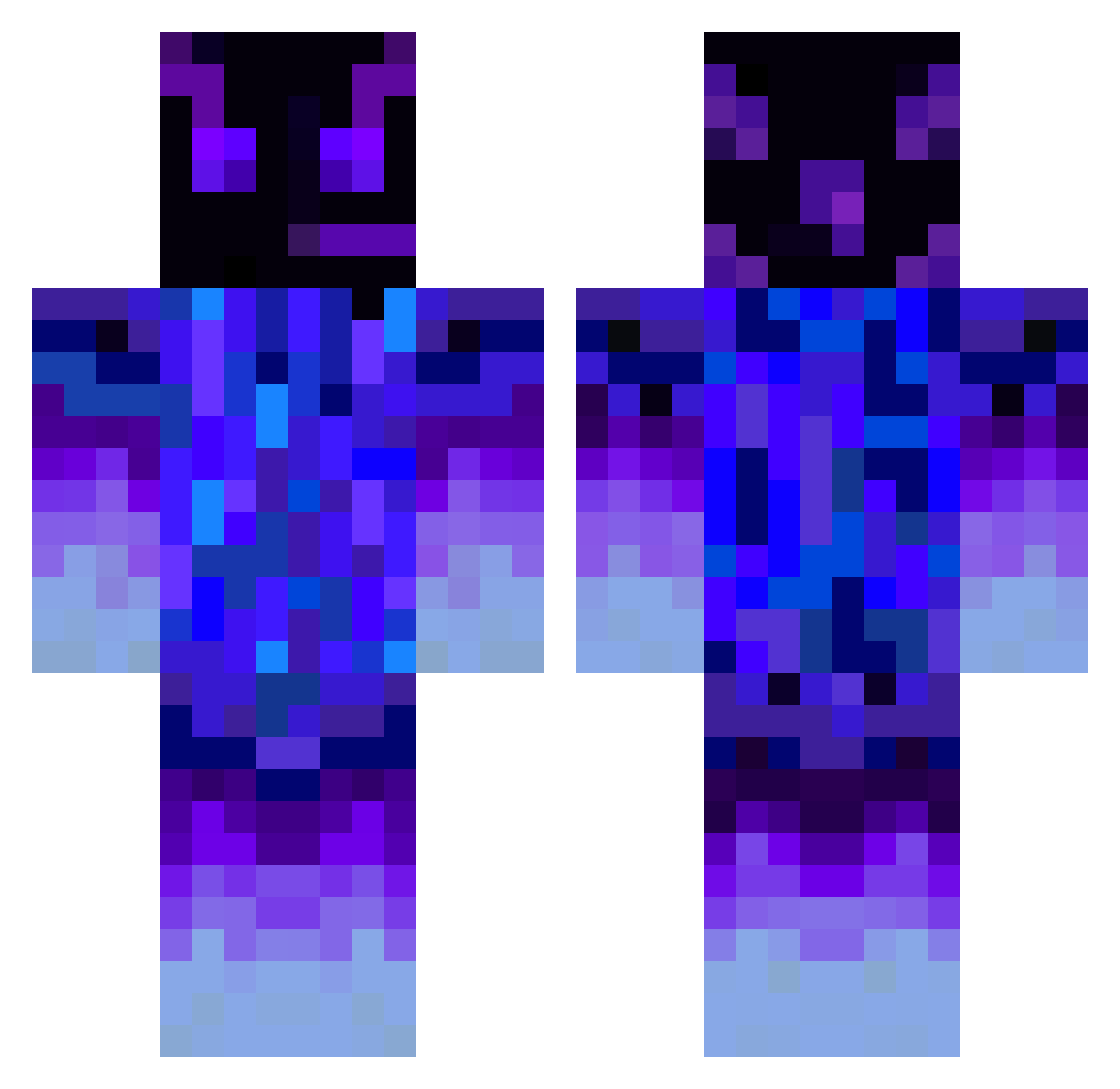 T_11 Minecraft skin, front and back view