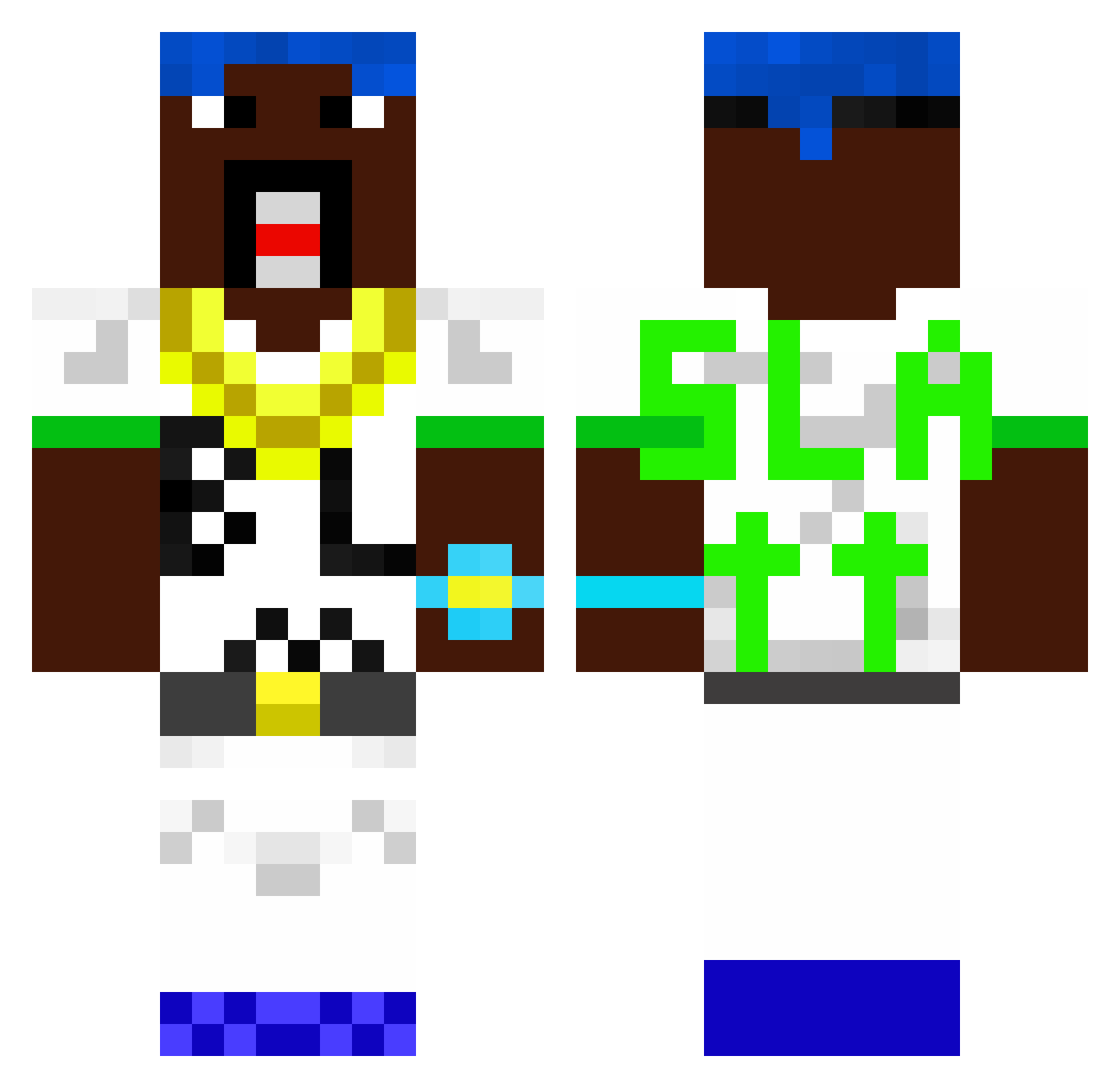 guyfarting12 Minecraft skin, front and back view