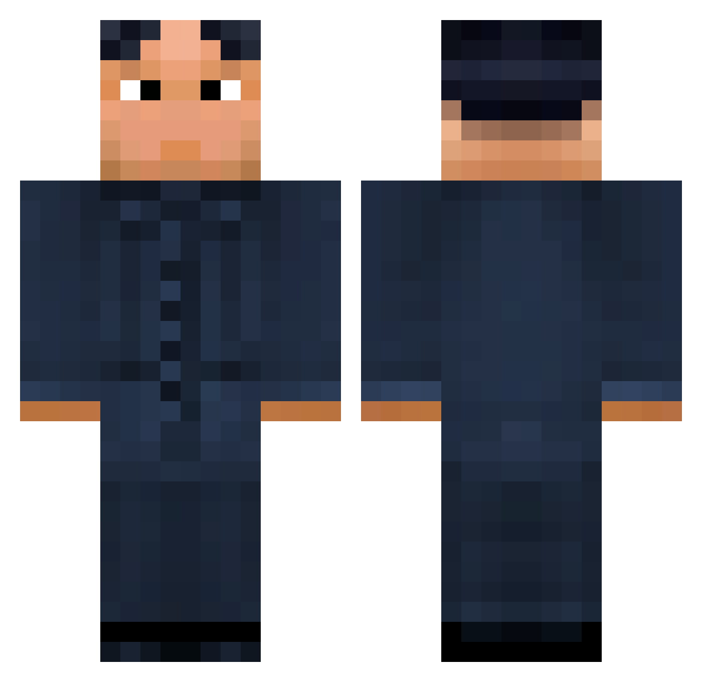 _Solarion_ Minecraft skin, front and back view