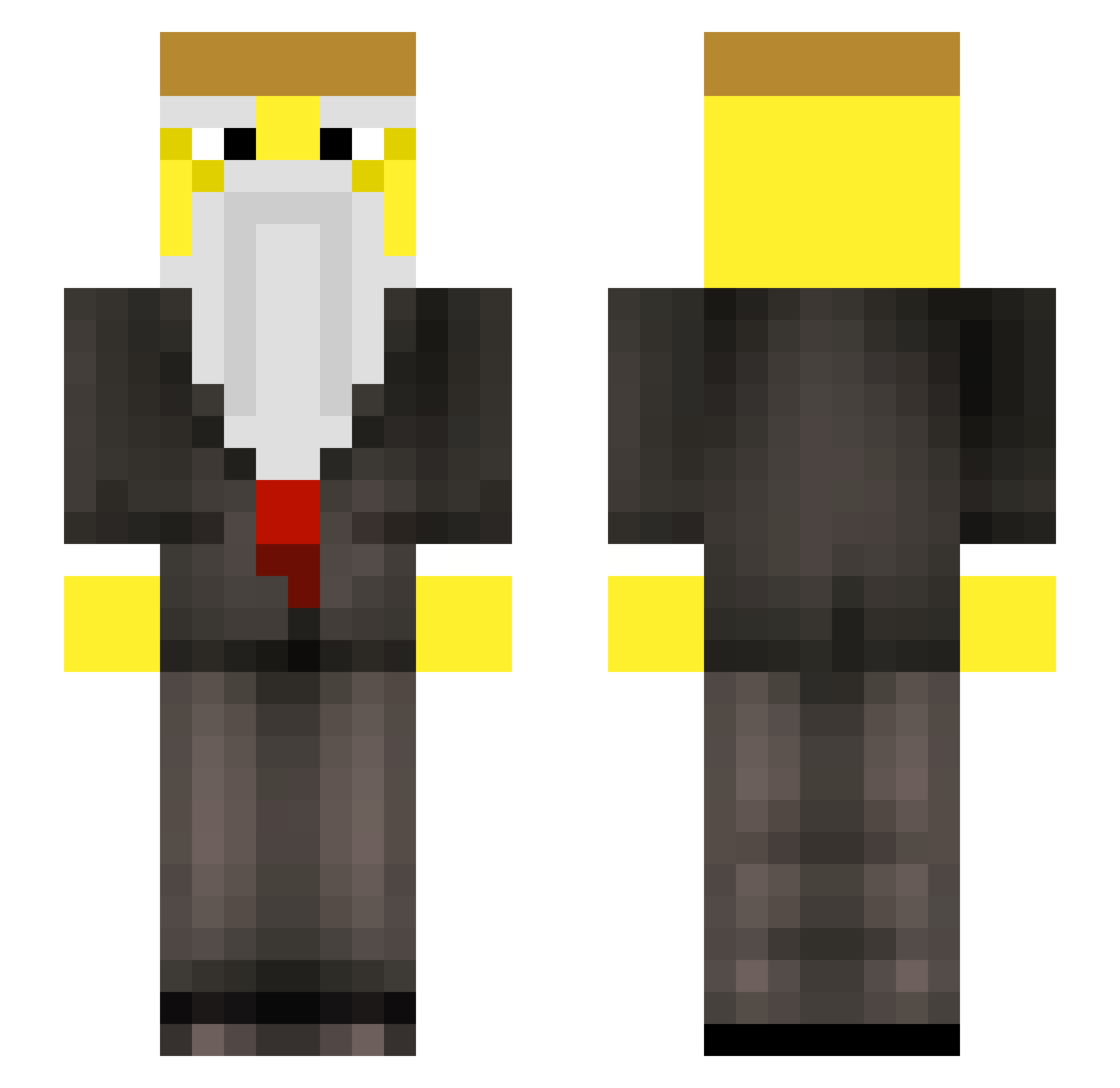 sco9rch Minecraft skin, front and back view