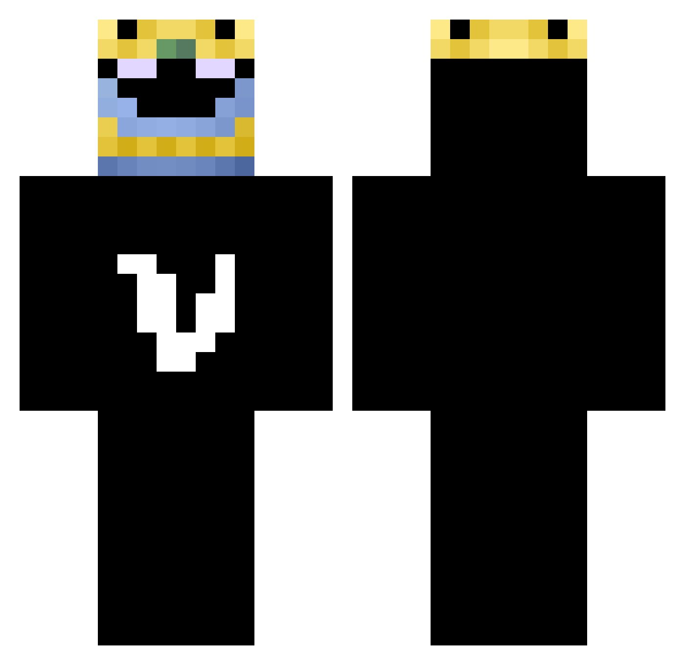 PotLag_ Minecraft skin, front and back view