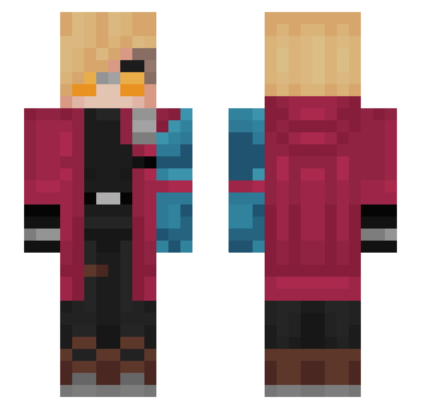 Jura_z_Zagorja Minecraft skin, front and back view