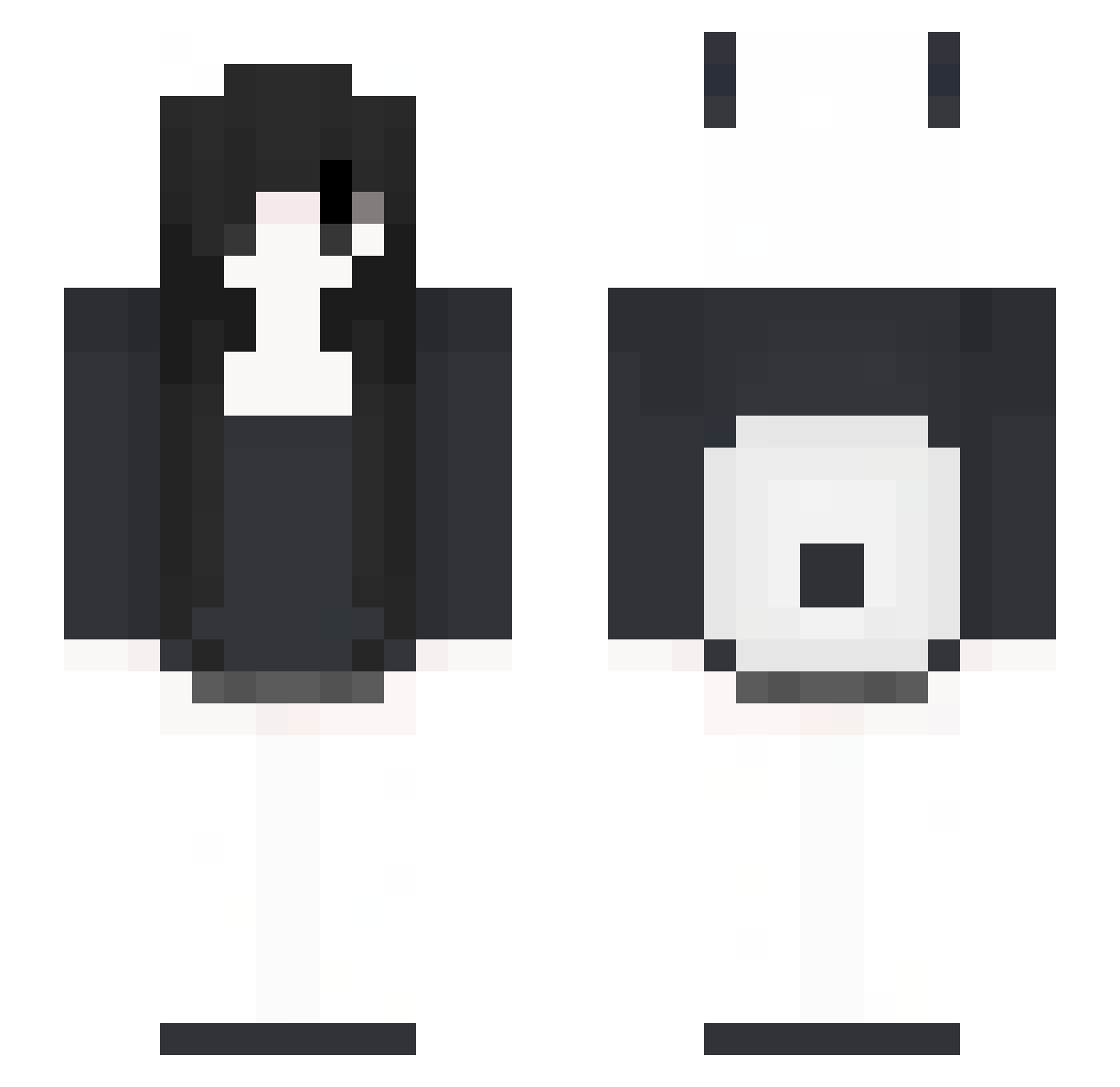 skarleth244 Minecraft skin, front and back view