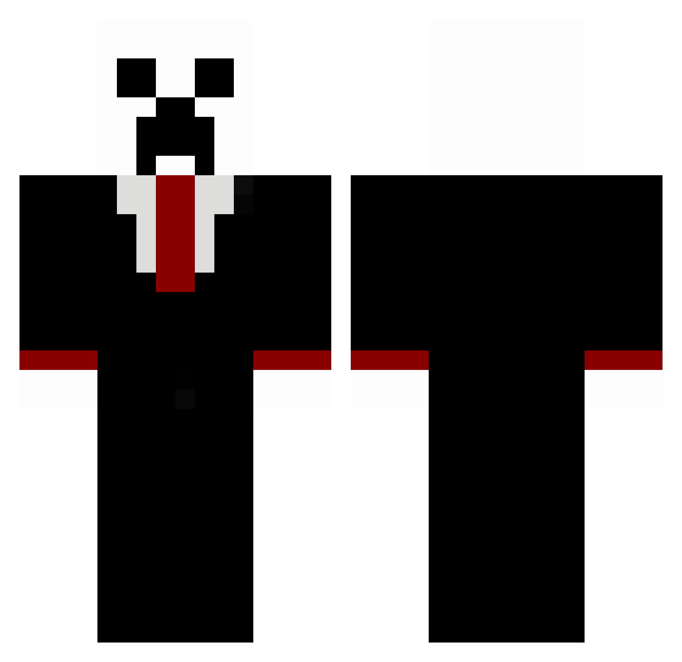 Speilz Minecraft skin, front and back view