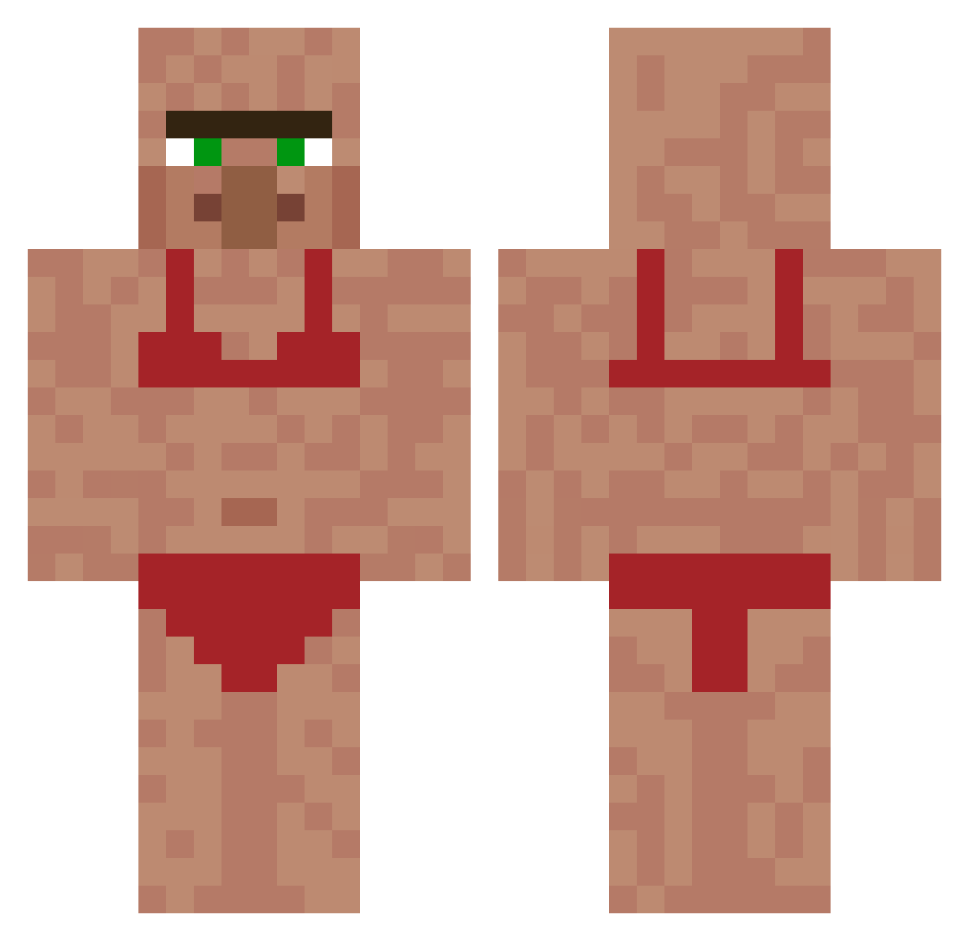 TTV_Giffel Minecraft skin, front and back view