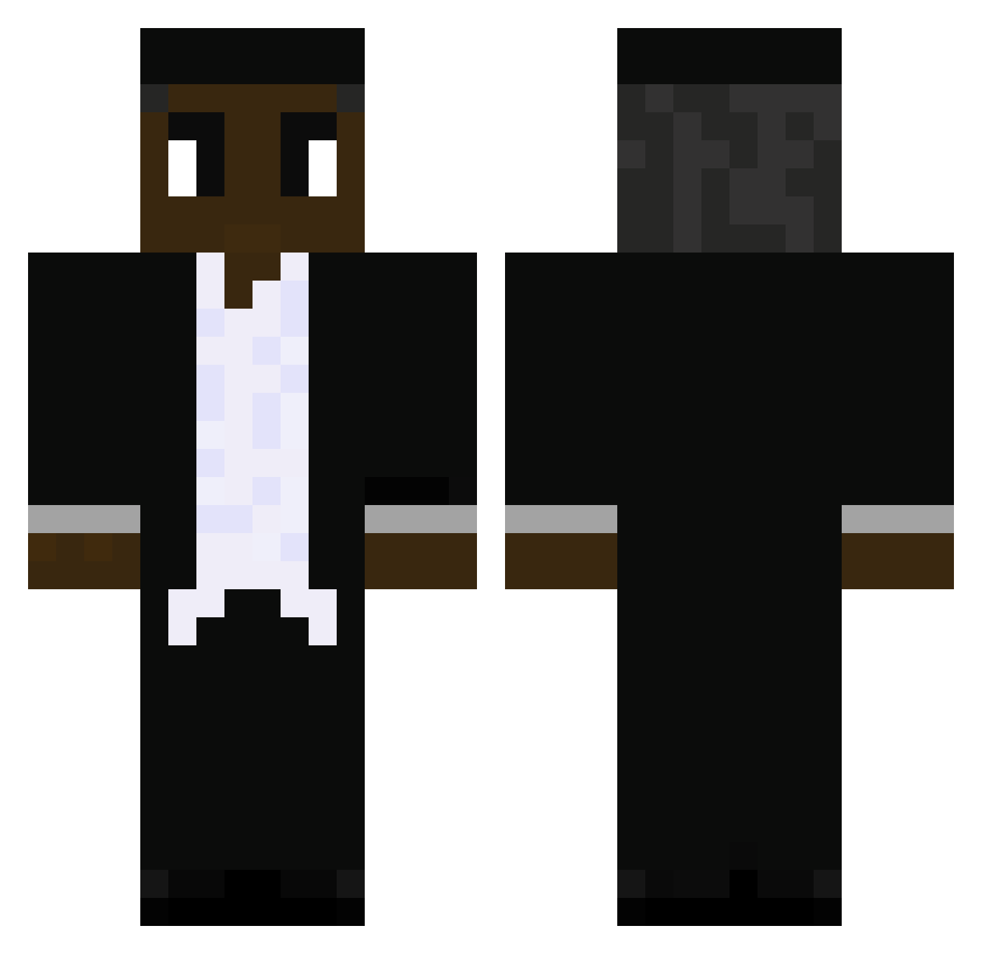 Onix9393 Minecraft skin, front and back view