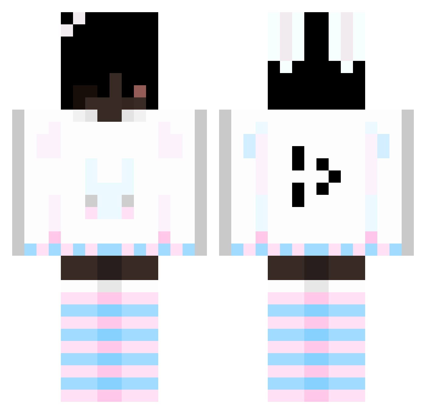 logicallyadvance Minecraft skin, front and back view
