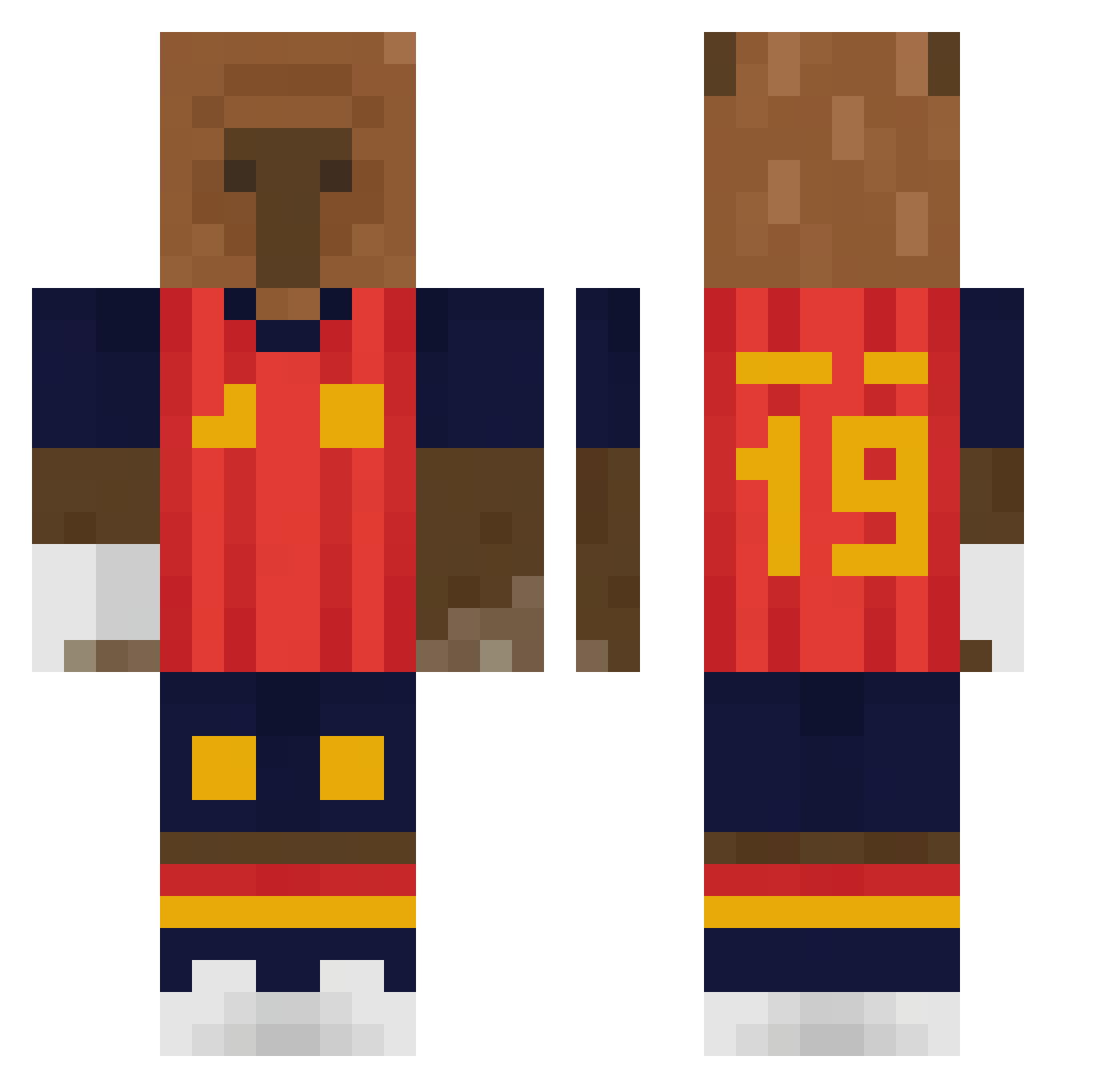 darkxemir Minecraft skin, front and back view