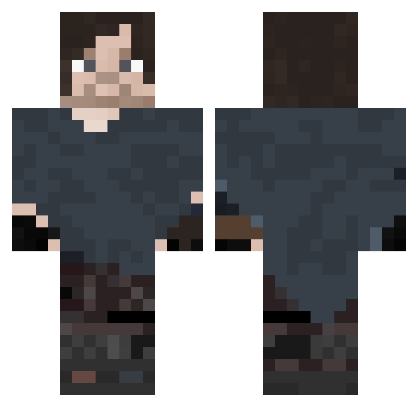 Seb_Tyle Minecraft skin, front and back view