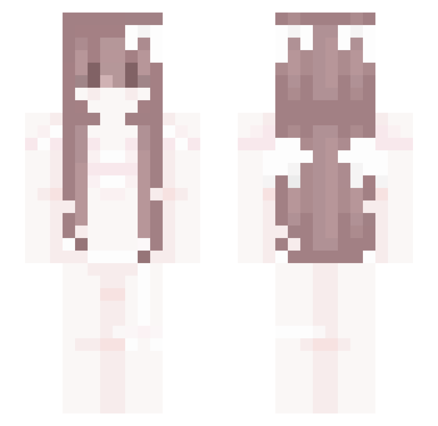 zombikiti Minecraft skin, front and back view