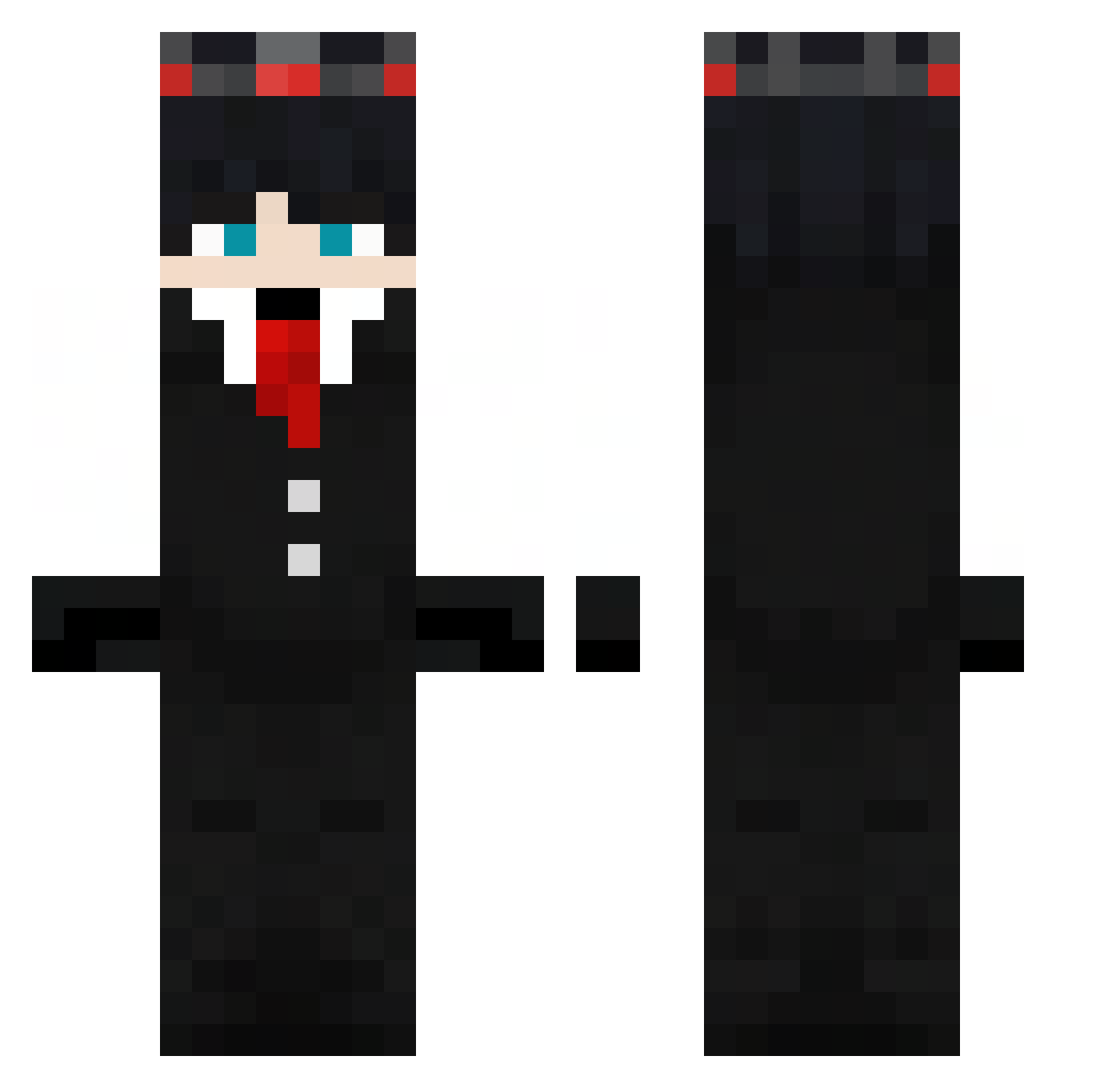 spirit_bloxfruit Minecraft skin, front and back view