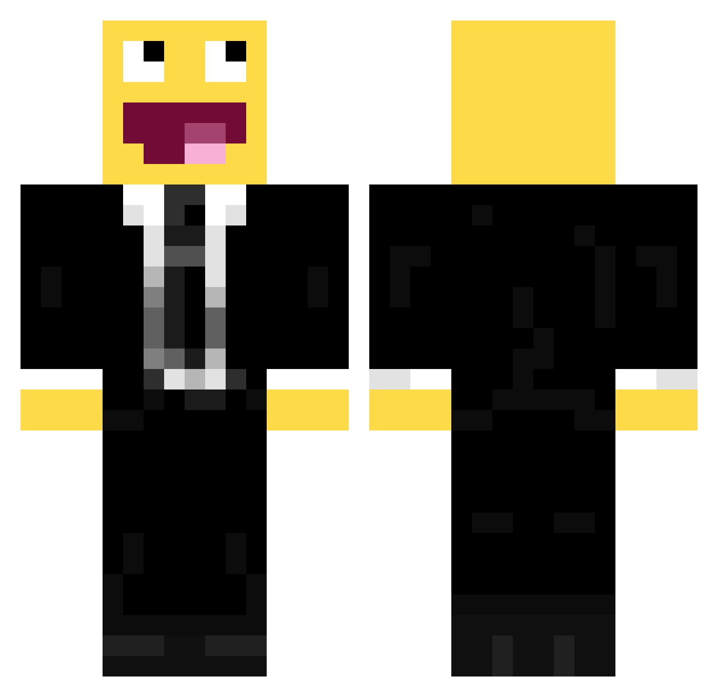 BogdanGames Minecraft skin, front and back view
