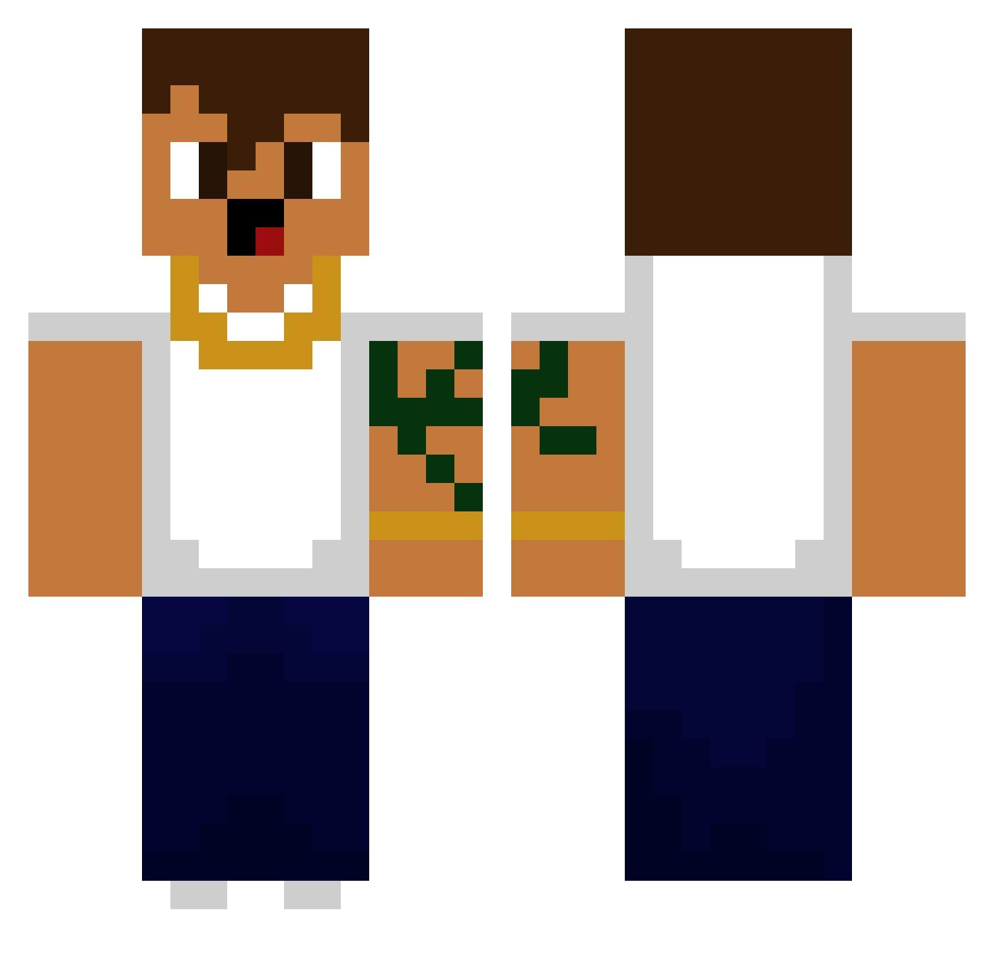 WilliamConchh Minecraft skin, front and back view