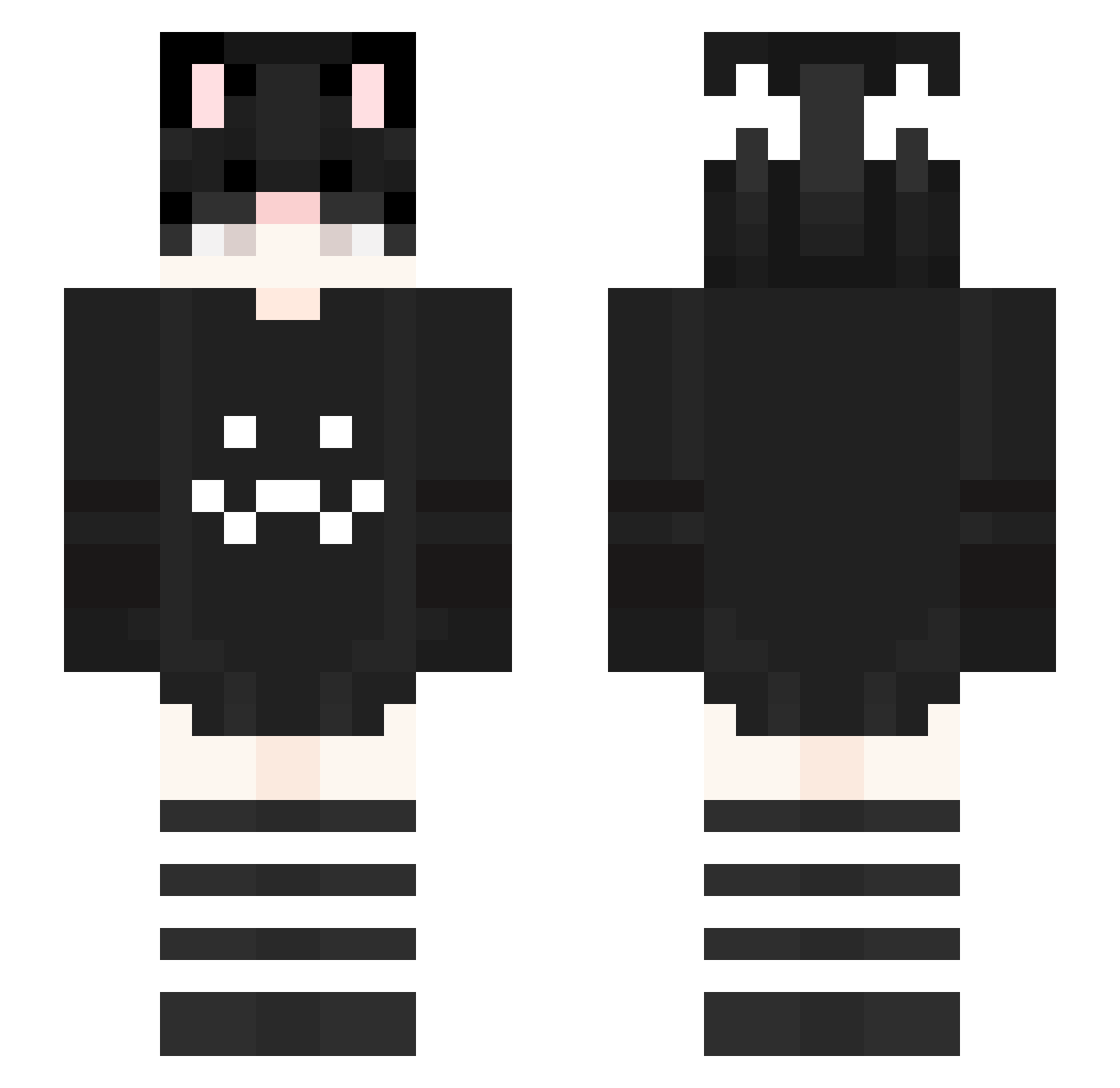 ThatOnePanzer Minecraft skin, front and back view