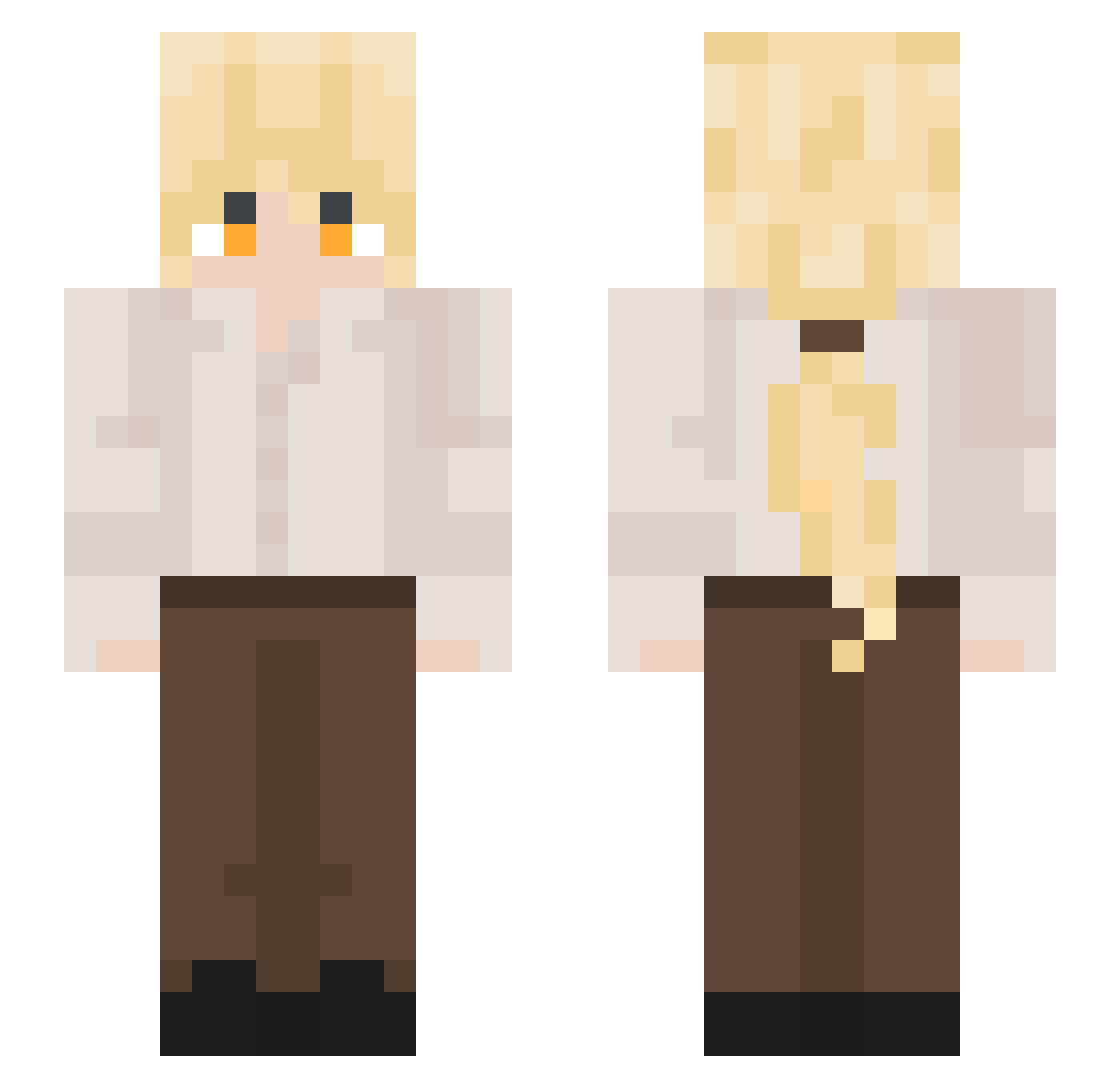 leywin404 Minecraft skin, front and back view