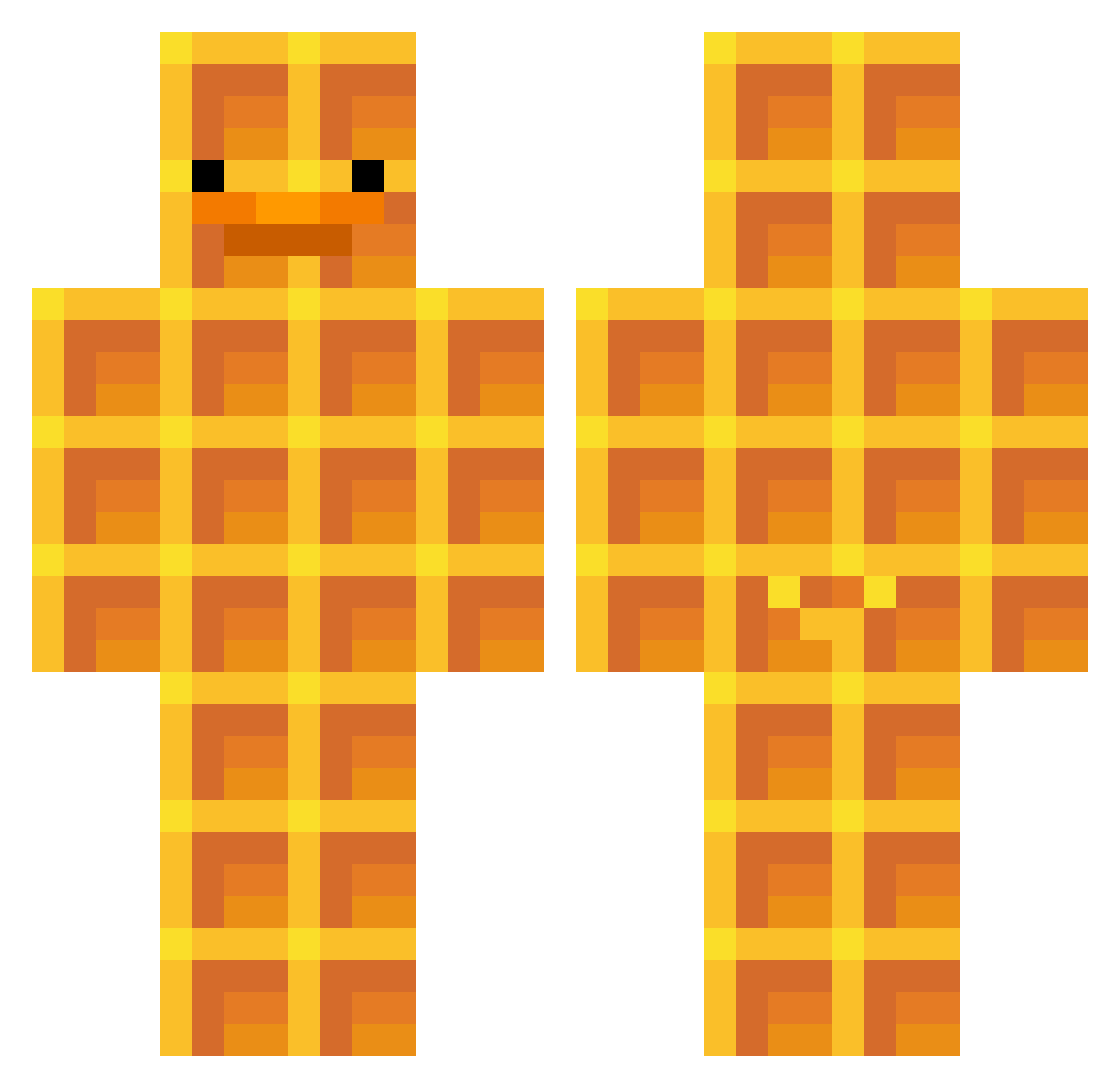 BING_LING_DING Minecraft skin, front and back view
