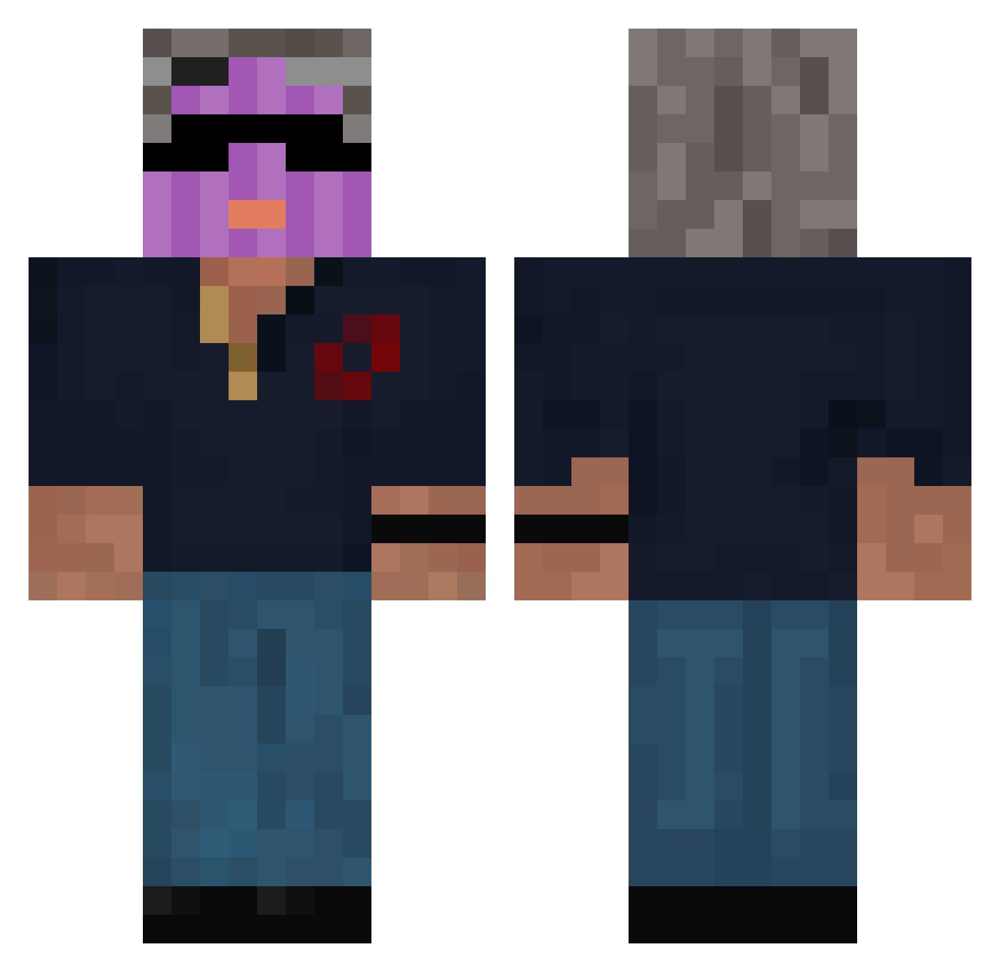 TheLeonix__ Minecraft skin, front and back view