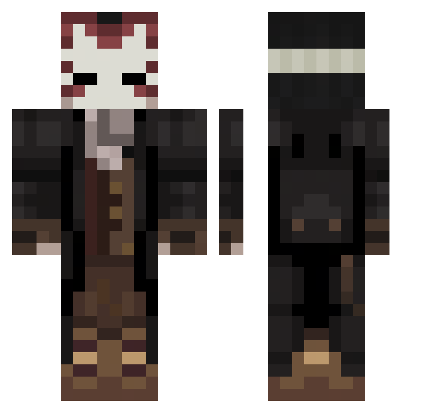 DudeofDiamonds05 Minecraft skin, front and back view