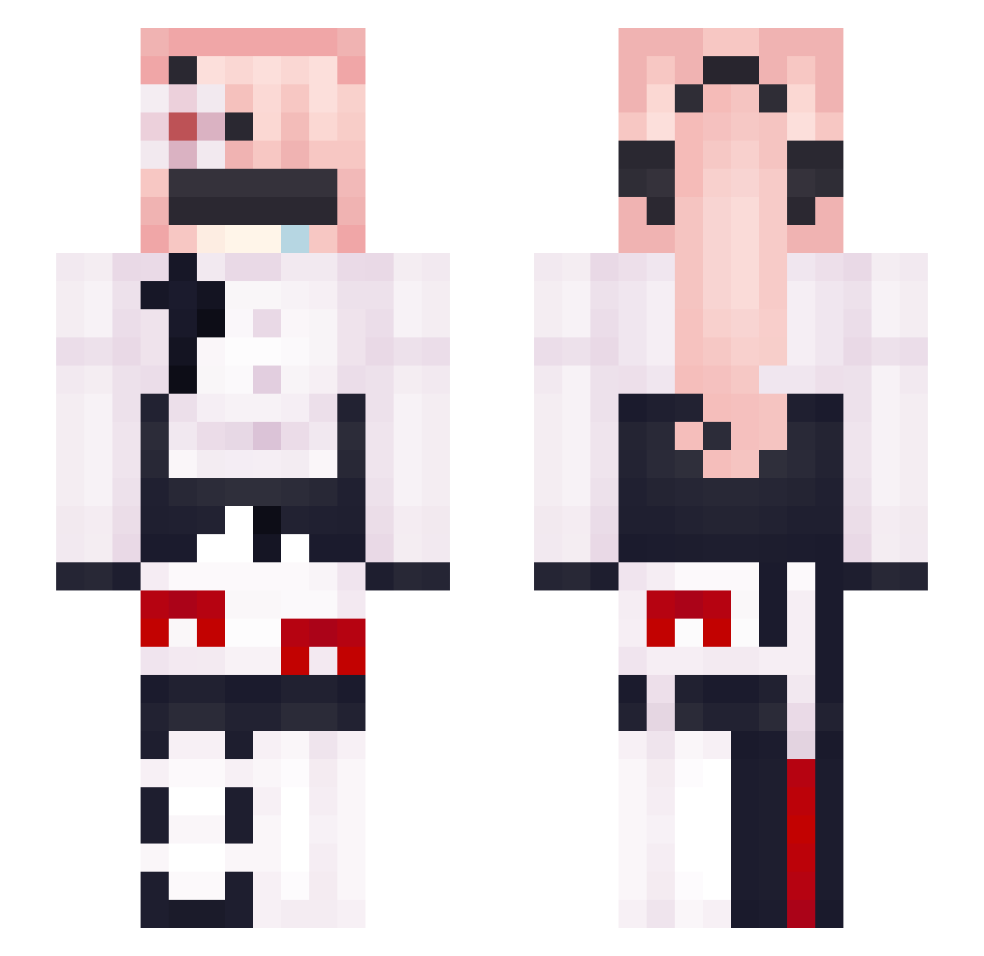 LingAutumn Minecraft skin, front and back view