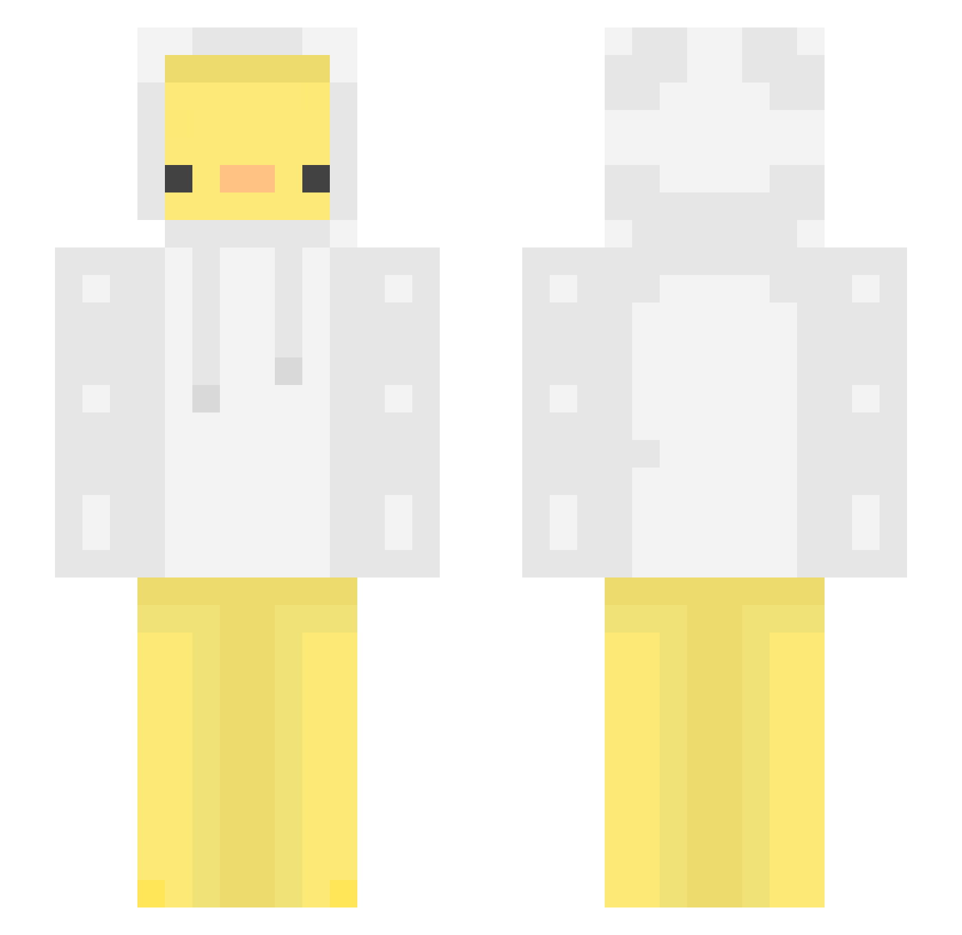 Six10__ Minecraft skin, front and back view