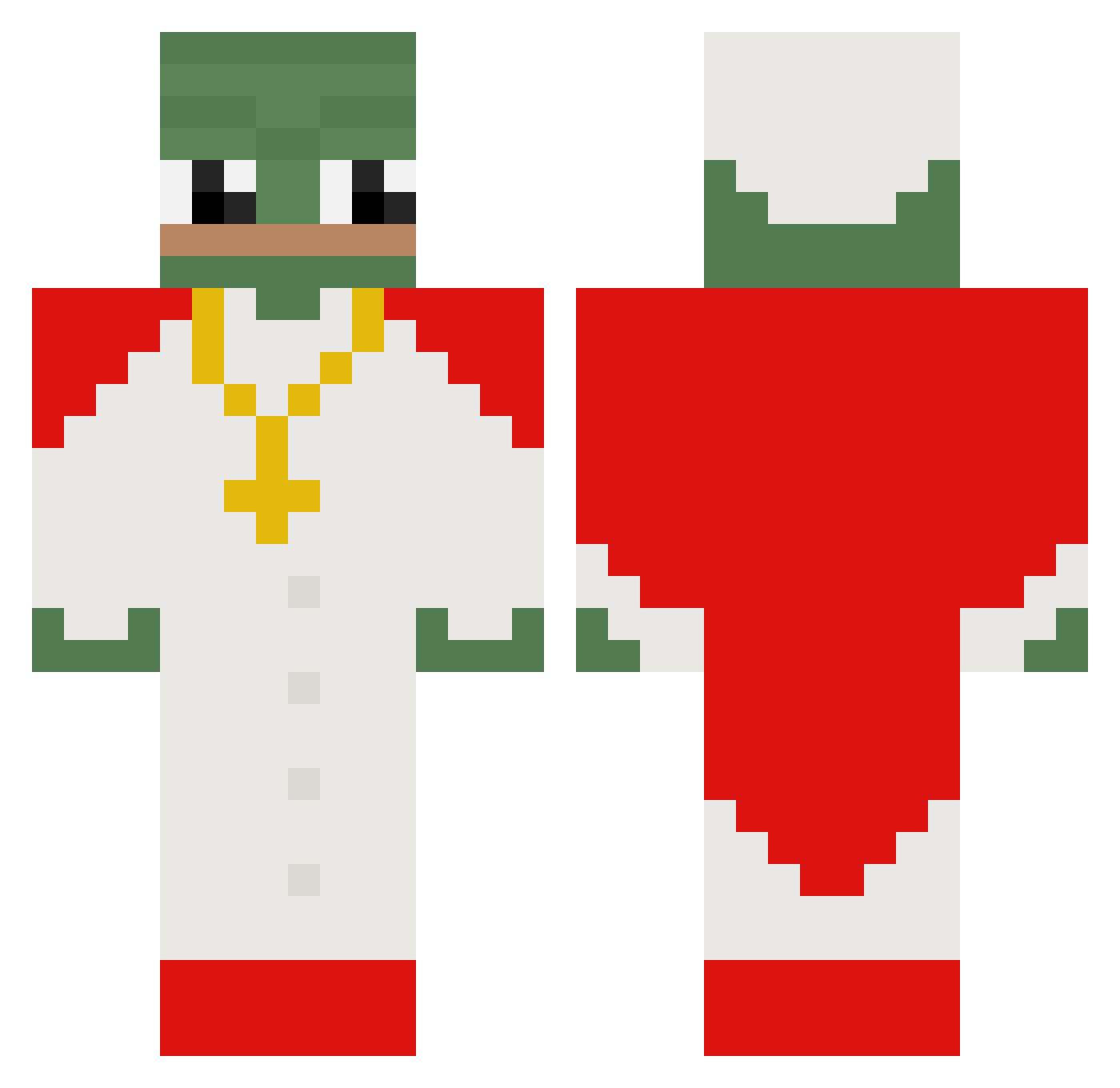 TobiaszGaming22 Minecraft skin, front and back view