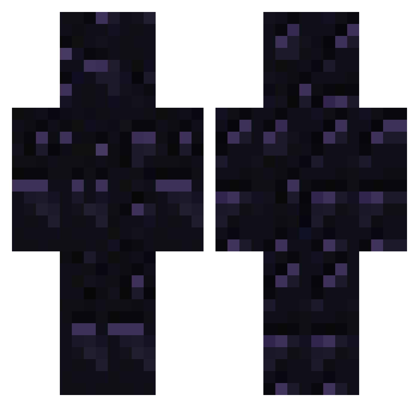 Banzan_ Minecraft skin, front and back view