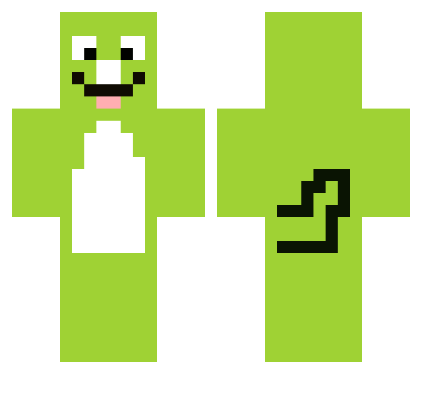 hyunsu5042 Minecraft skin, front and back view