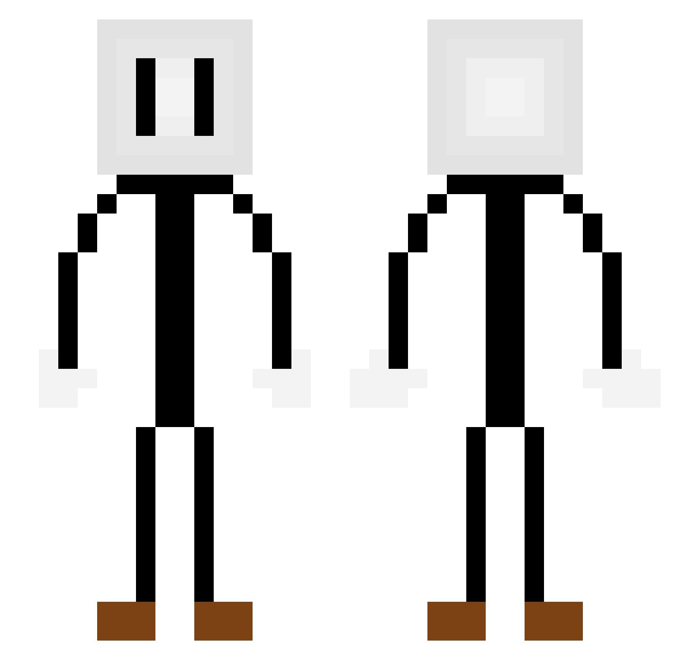 Bat1bay Minecraft skin, front and back view