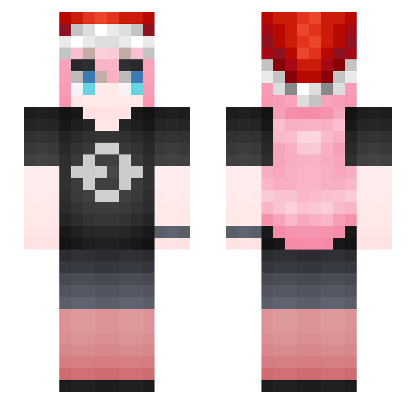 SouLuizin Minecraft skin, front and back view