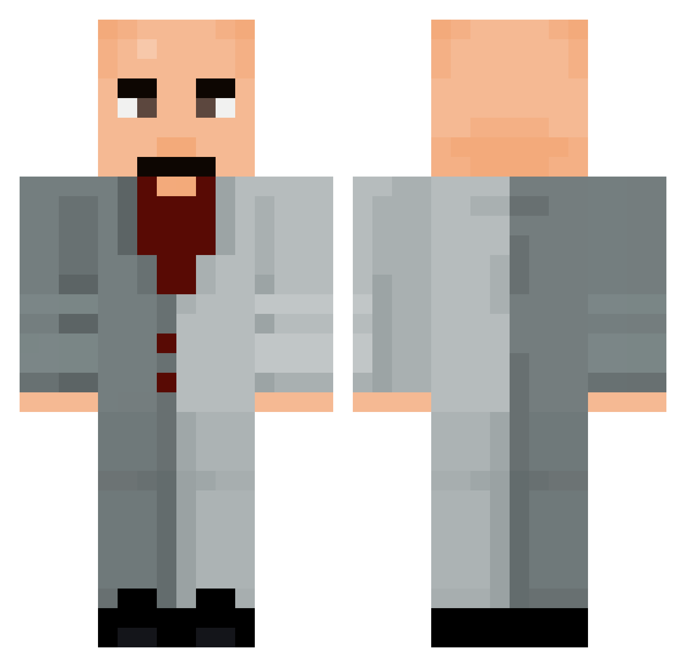 whoisjulio Minecraft skin, front and back view