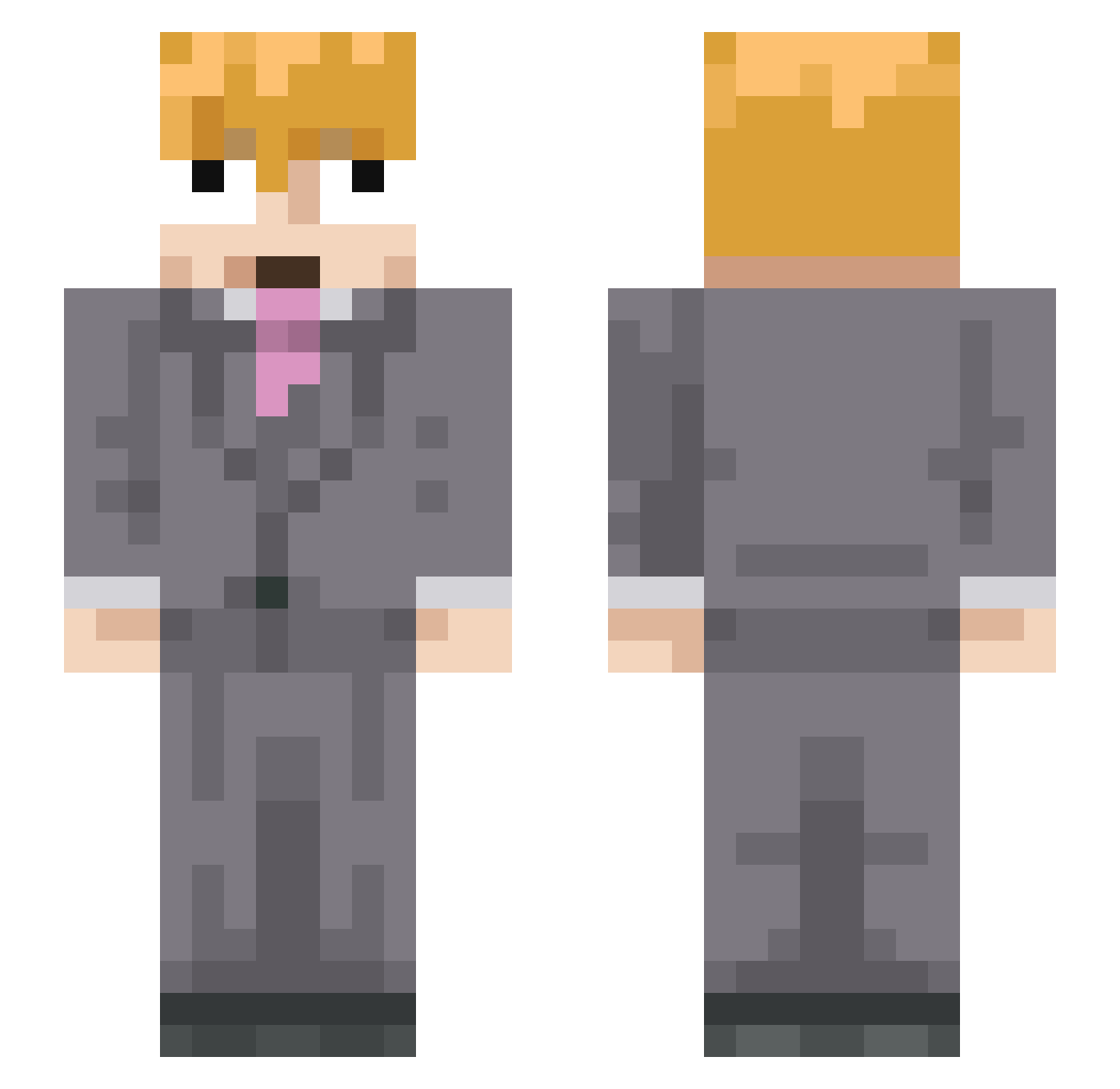 Golden_EG Minecraft skin, front and back view