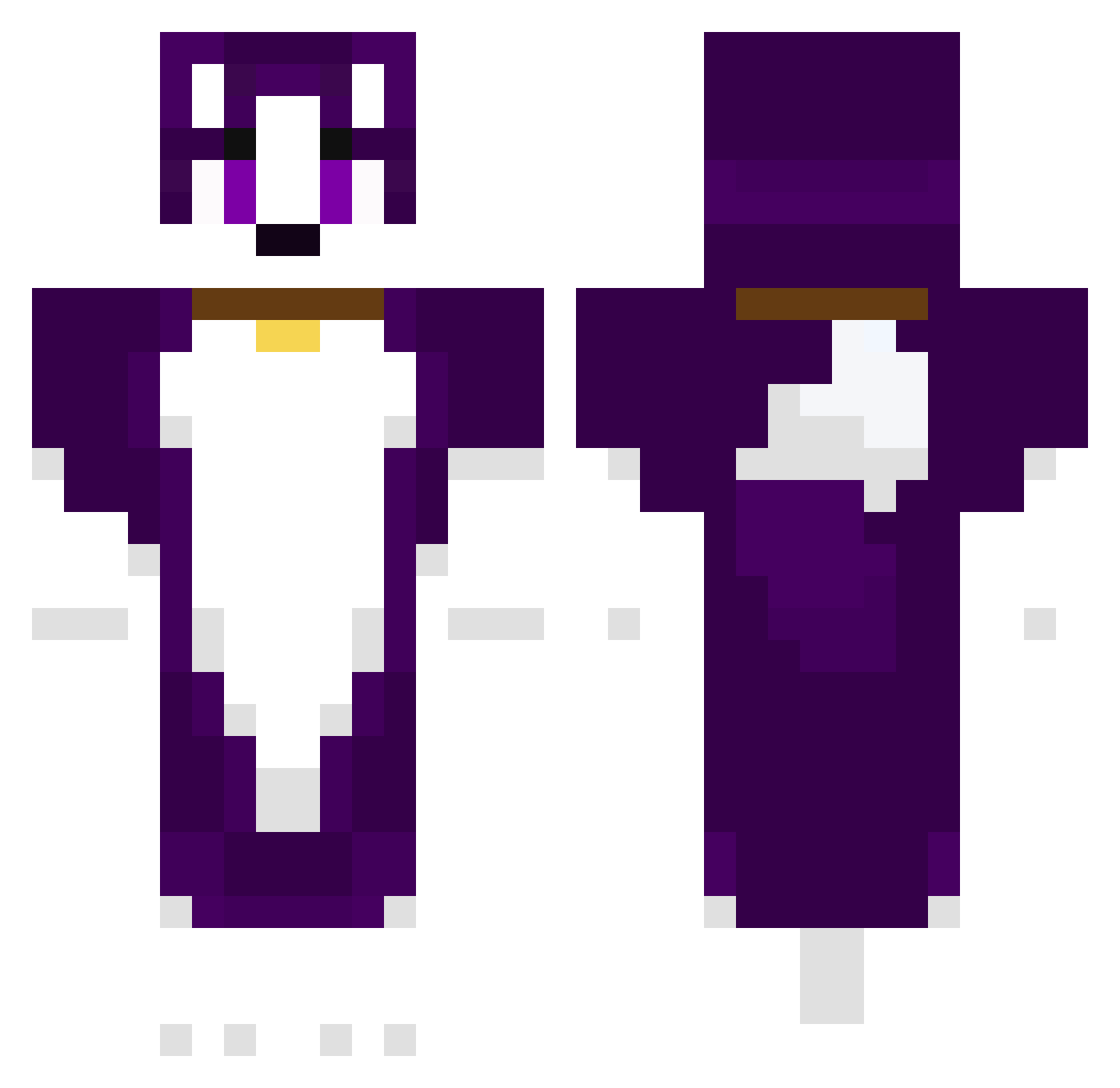 Miniwarforge1985 Minecraft skin, front and back view